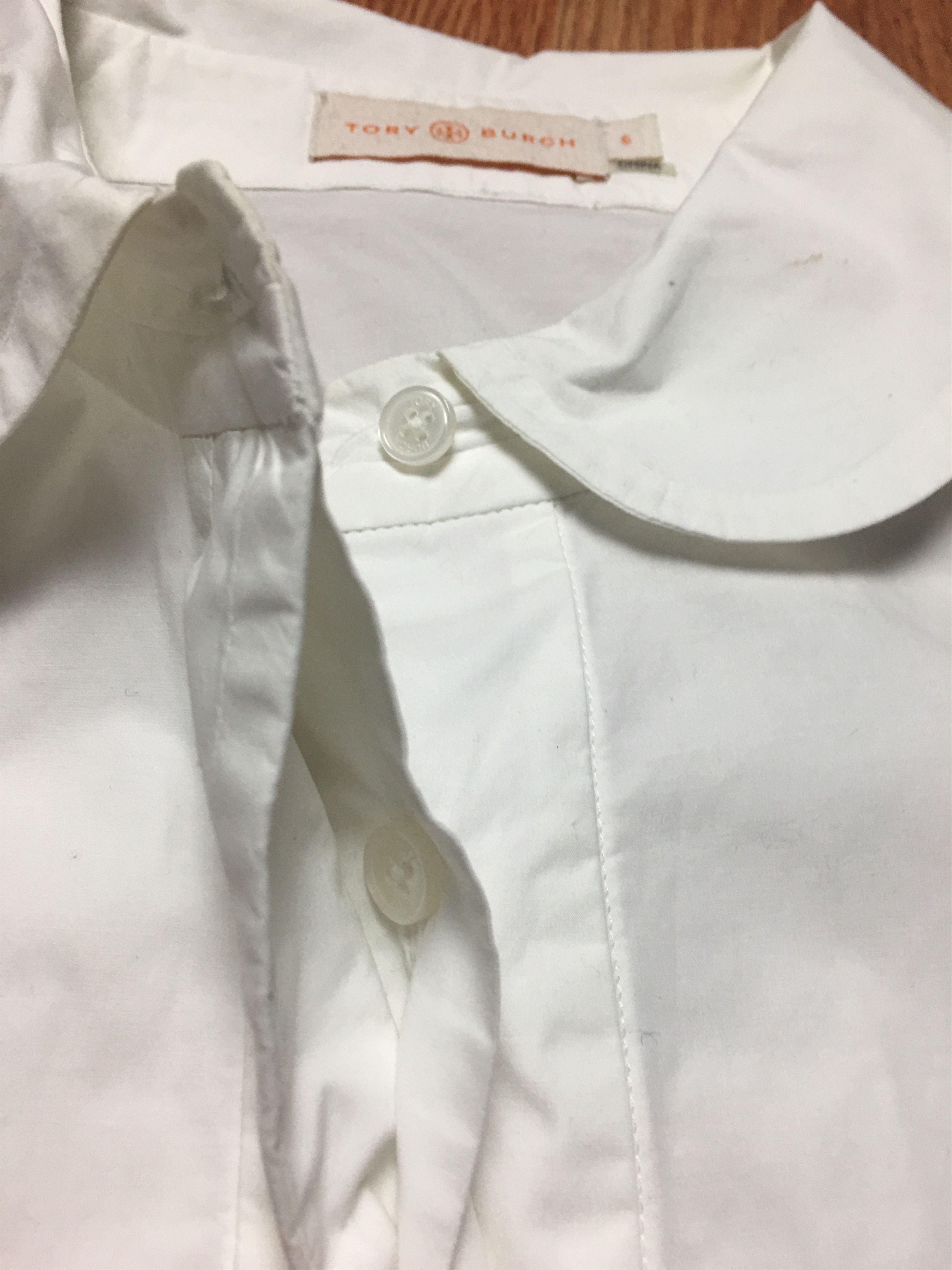 Tory Burch Tory Burch White Cotton Blouse Shirt Size S Size S / US 4 / IT 40 - 8 Thumbnail