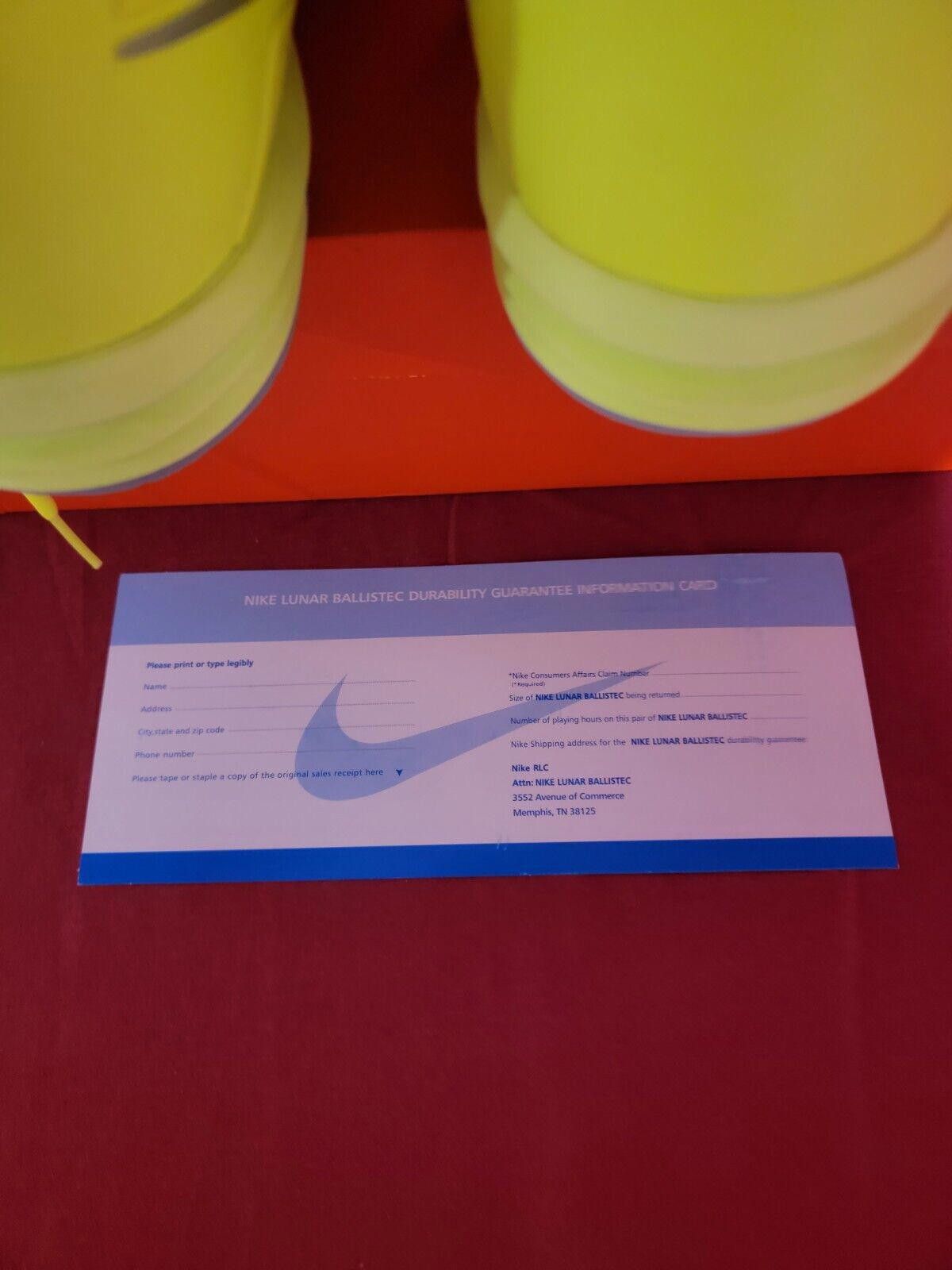 Nike Nike Lunar Ballistec 1.5 Tennis Shoes Sz 12W/10.5 M Rafa Size US 10.5 / EU 43-44 - 7 Thumbnail