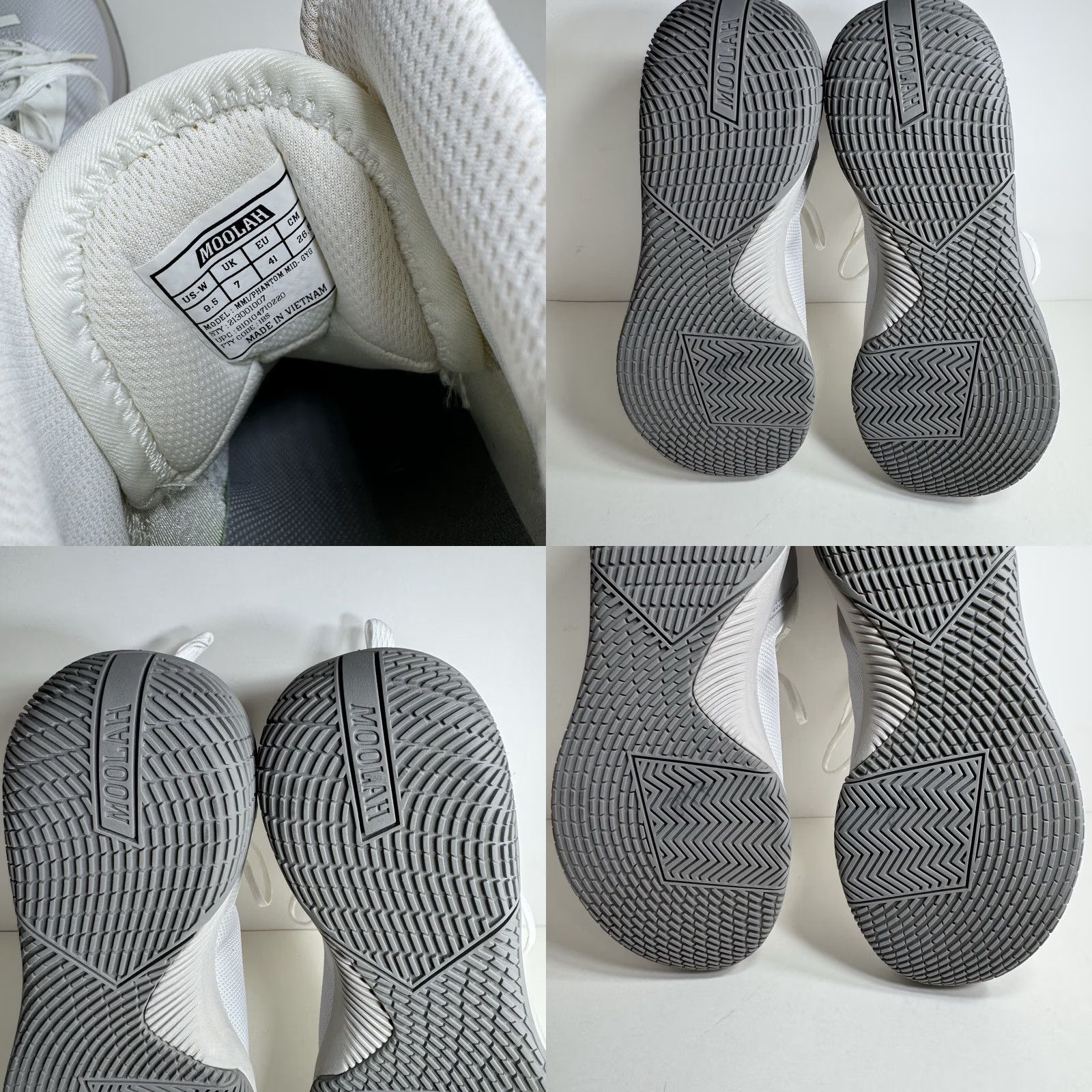 Vintage Moolah Sneakers Phantom Mid Size 9.5 Gray White New Women's Size US 9.5 / IT 39.5 - 8 Thumbnail