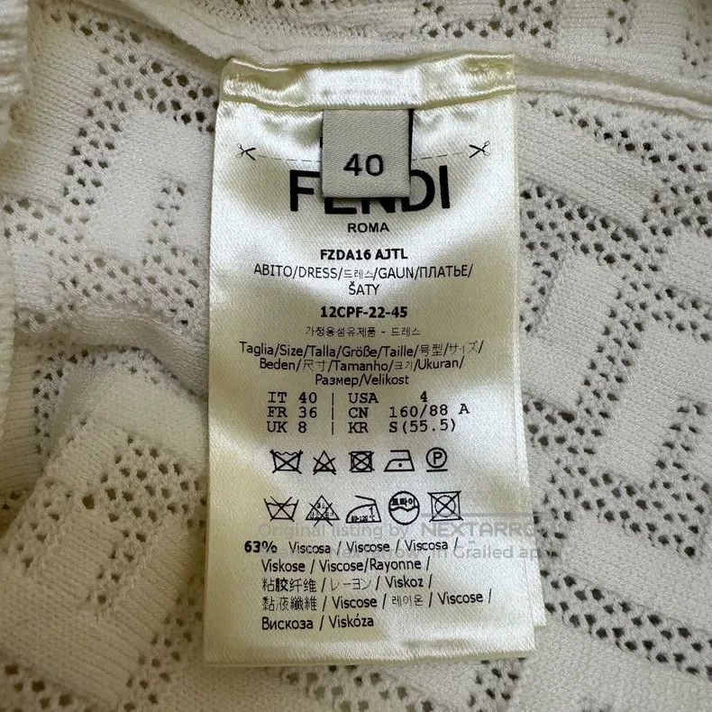 Fendi Fendi Double F Letter Logo Slim Fit Knitted Hollow-out Sle Size XS / US 0-2 / IT 36-38 - 8 Thumbnail