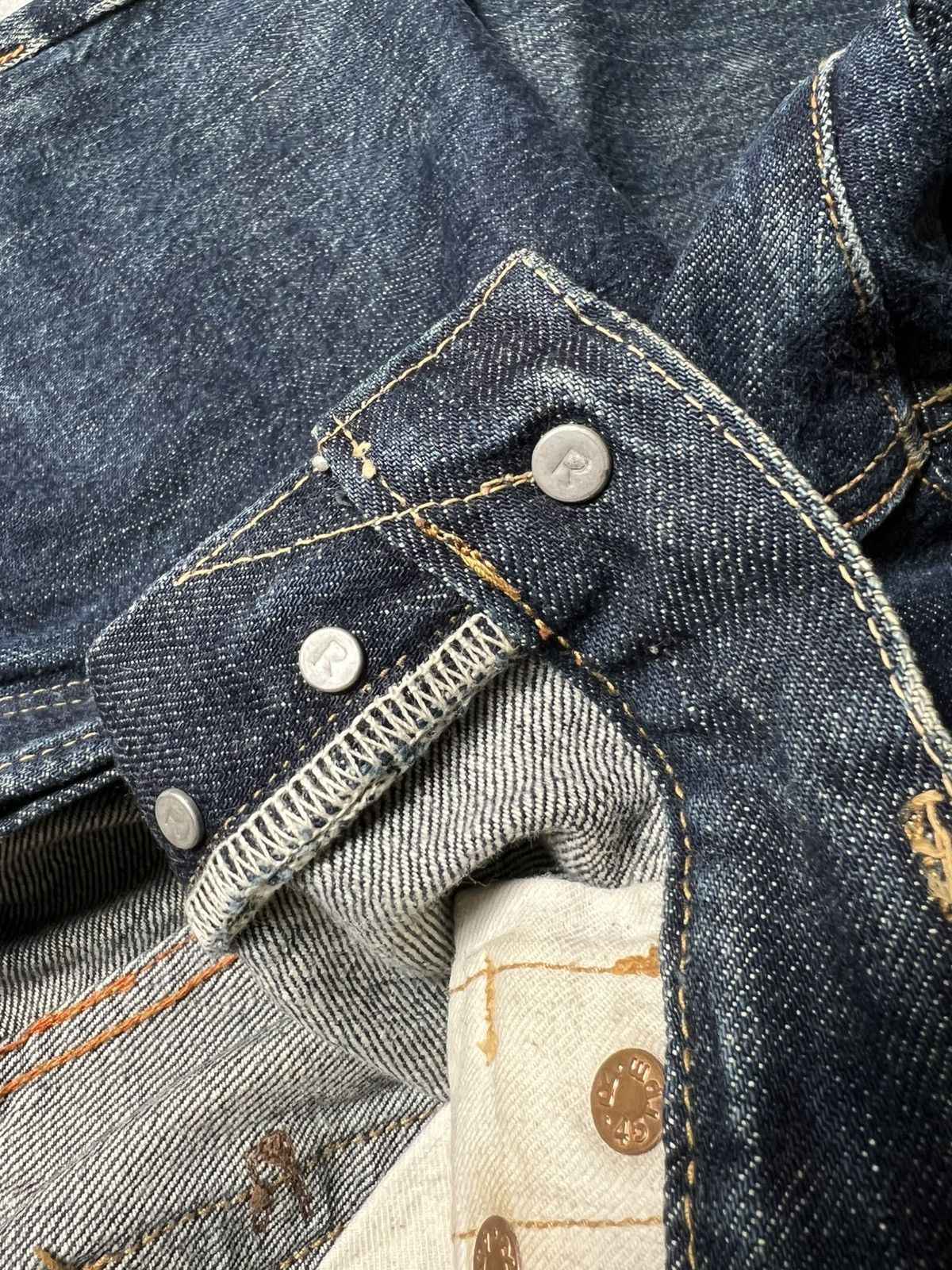 45rpm 45rpm By Kapital Kiro Hirata Selvedge Denim Pants Size US 26 / EU 42 - 8 Thumbnail