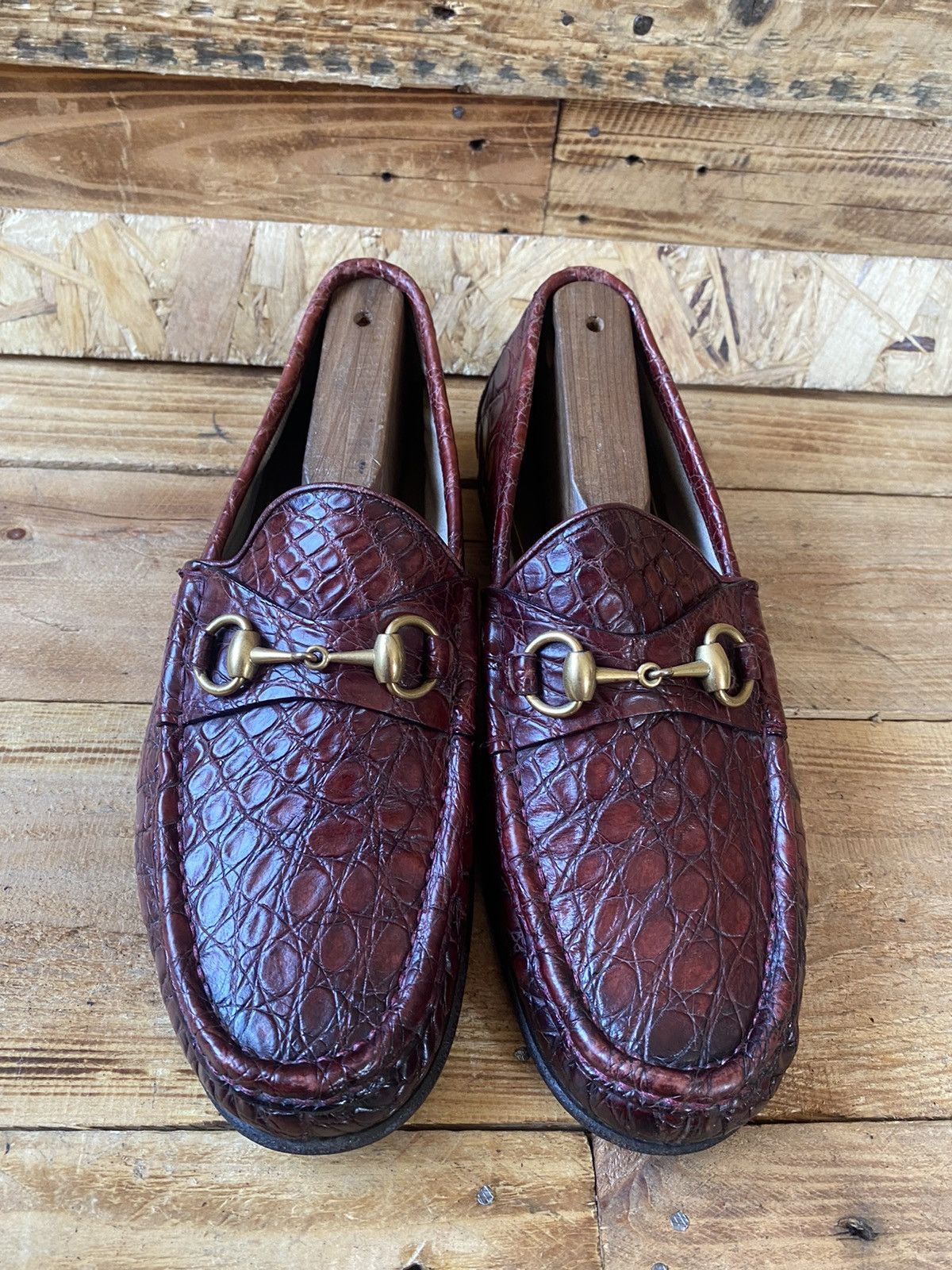 Gucci Gucci horsebit 1953 exotic crocodile leather loafers sz 7 Size US 8 / EU 41 - 1 Thumbnail