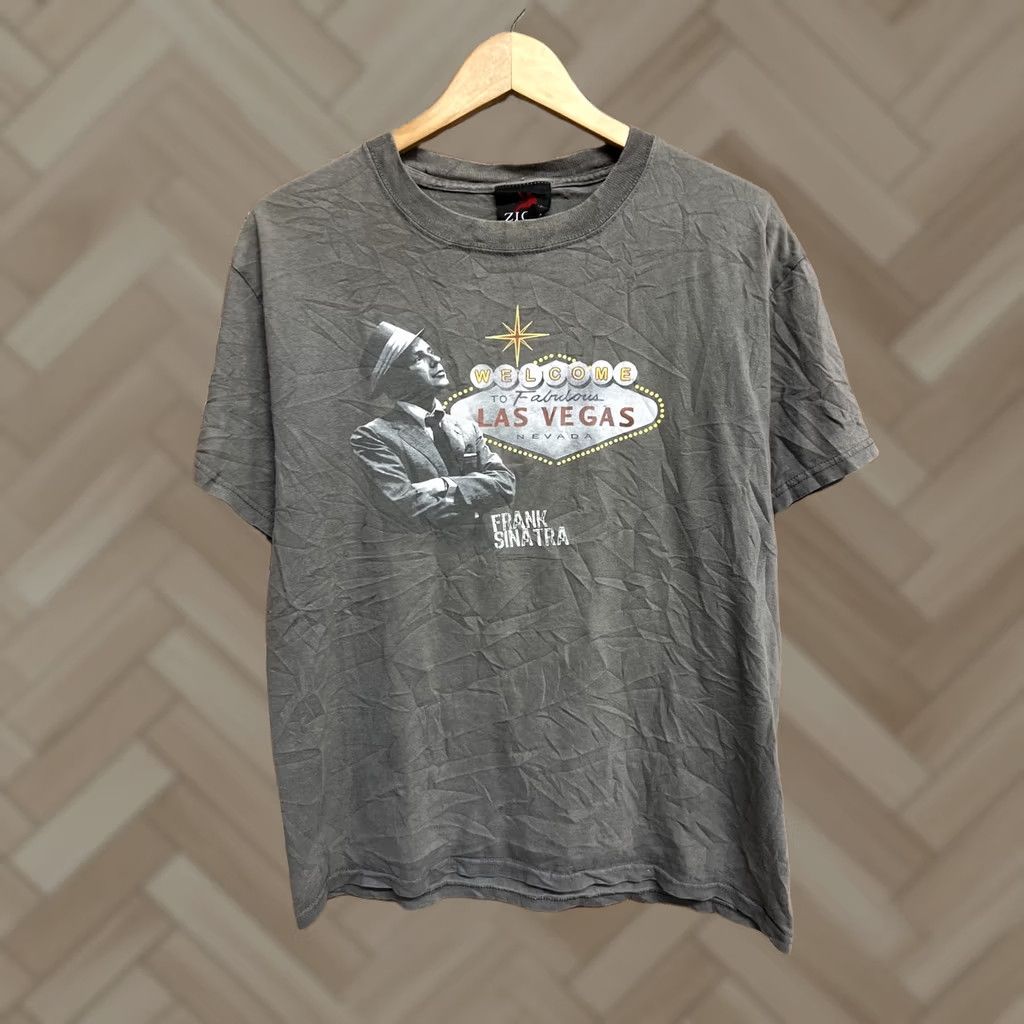Vintage Frank Sinatra - Welcome to Las Vegas Sign Shirt - Mens M Zion Rootwear T31 Size US M / EU 48-50 / 2 - 1 Thumbnail