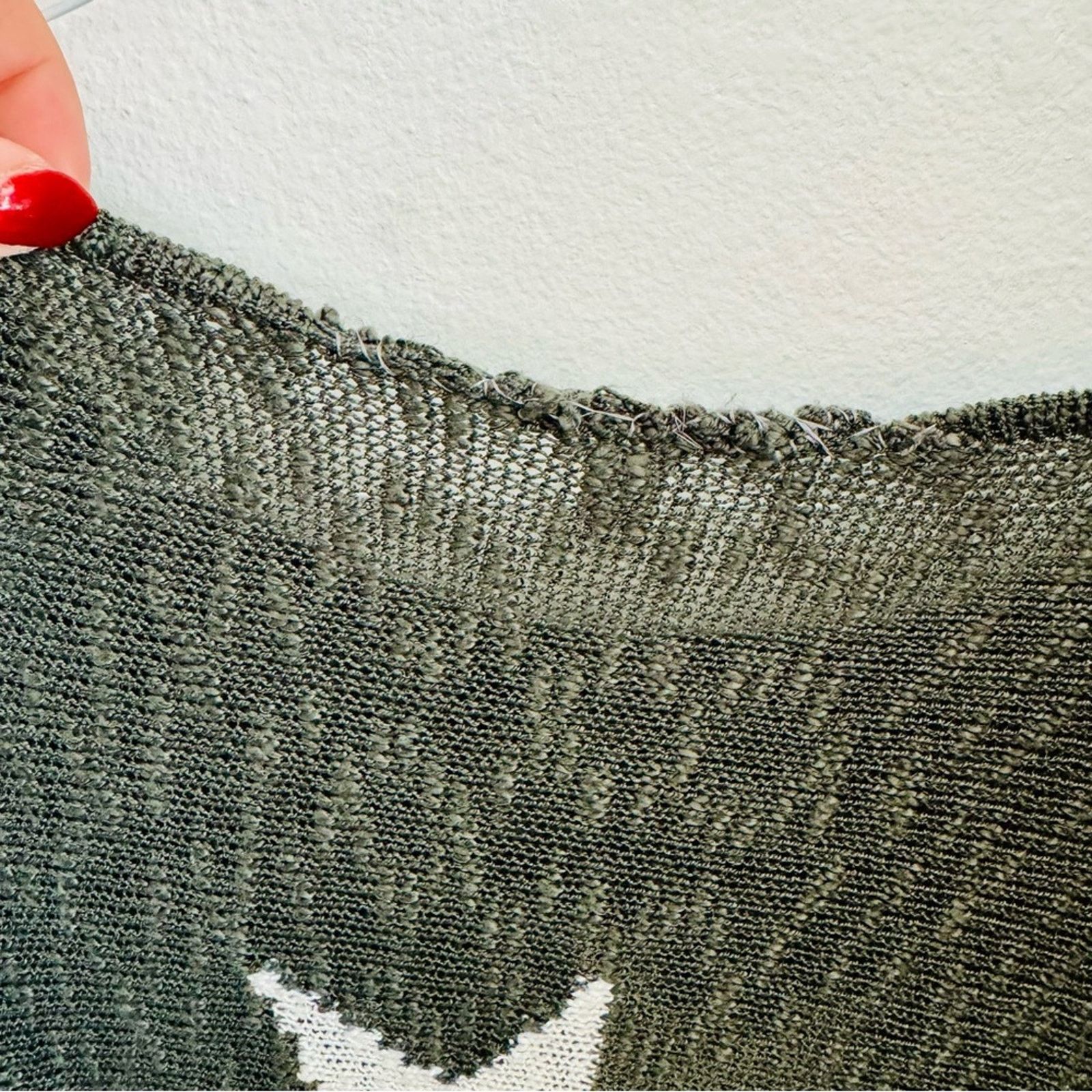 Nordstrom WISHLIST Grey Gray White Stars Bold Chunky Pullover Sweater Size M / US 6-8 / IT 42-44 - 5 Thumbnail