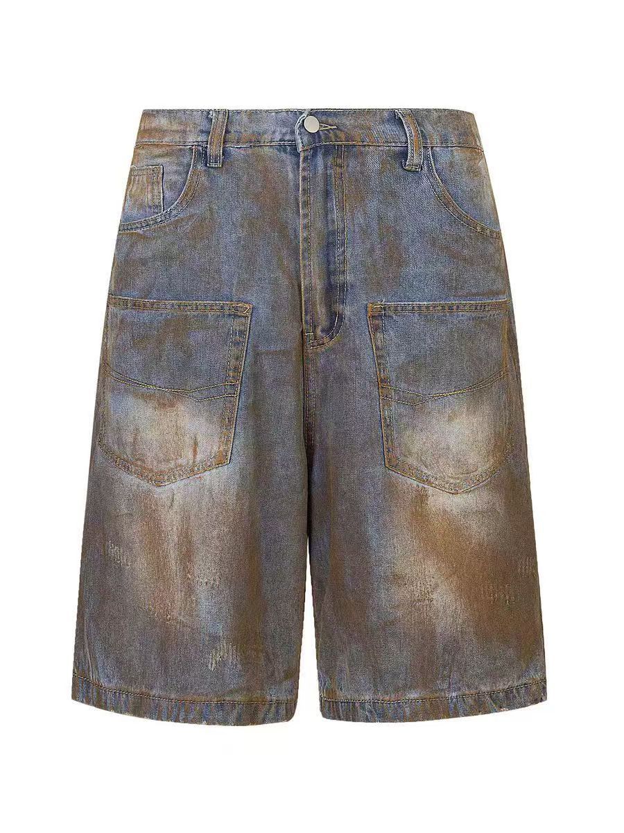 Japanese Brand × Vintage Vintage Camouflage Workwear Casual Wide Leg Denim Shorts Size US 32 / EU 48 - 5 Thumbnail