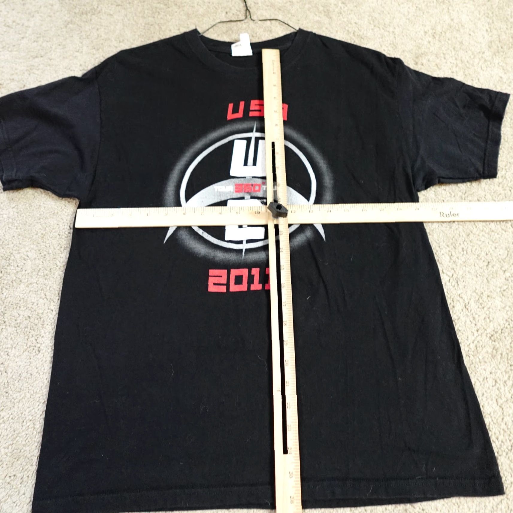 Doublet VINTAGE U2 360 Tour Shirt DOUBLE-SIDED Black L Men Crew Neck Short Sleeve 2011 Band Size US L / EU 52-54 / 3 - 3 Thumbnail