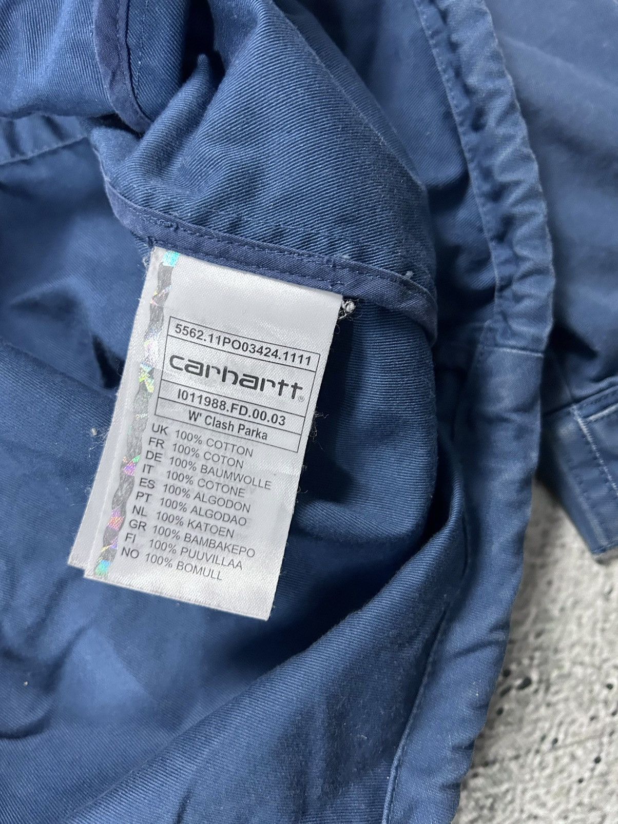 Carhartt Carhartt coat jacket blue clash parka Size S / US 4 / IT 40 - 6 Thumbnail