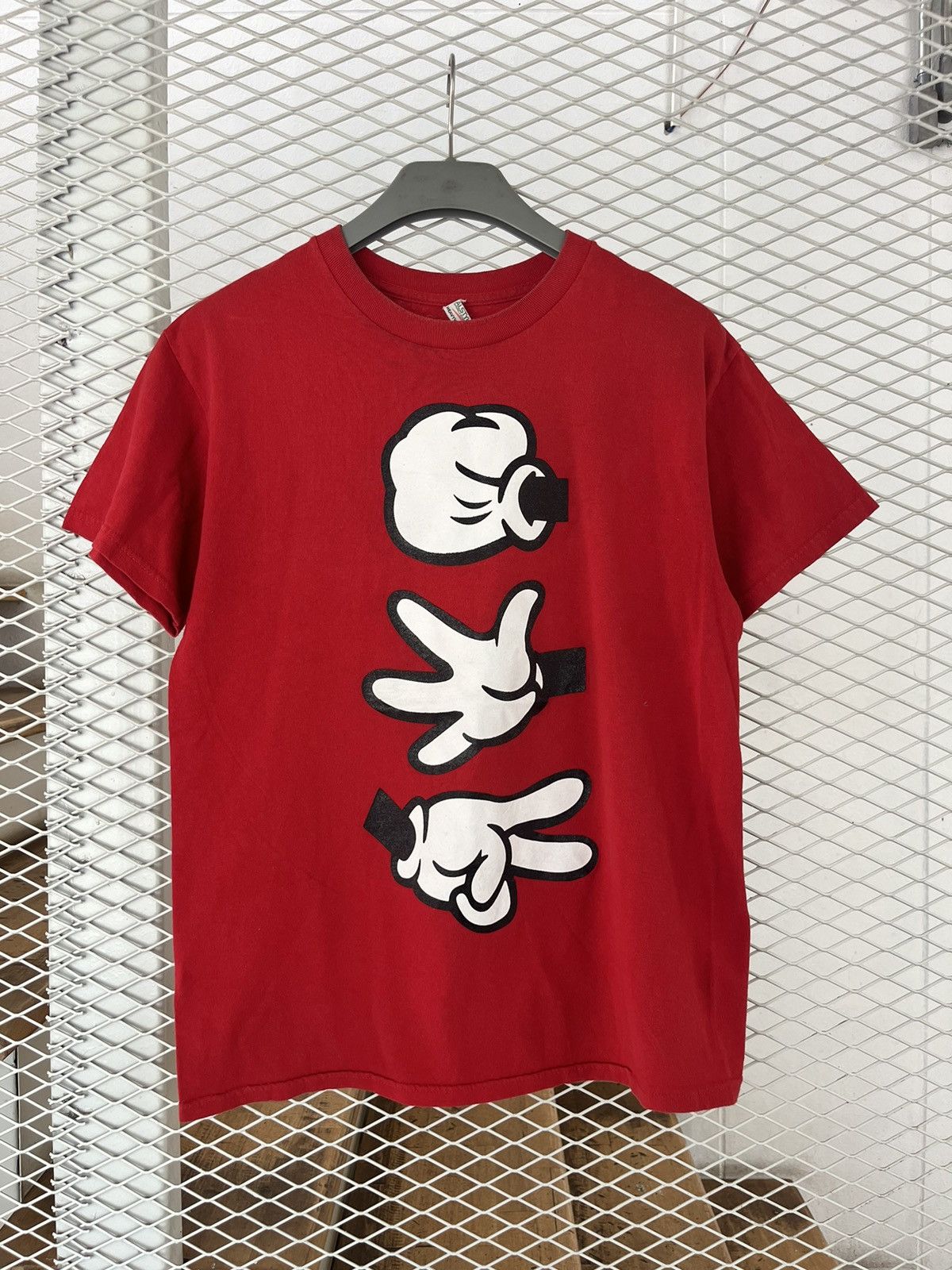 Disney × Mickey Mouse Waltz Disney Rock Paper Scissors Mickey Hands Tshirt Size US M / EU 48-50 / 2 - 2 Thumbnail