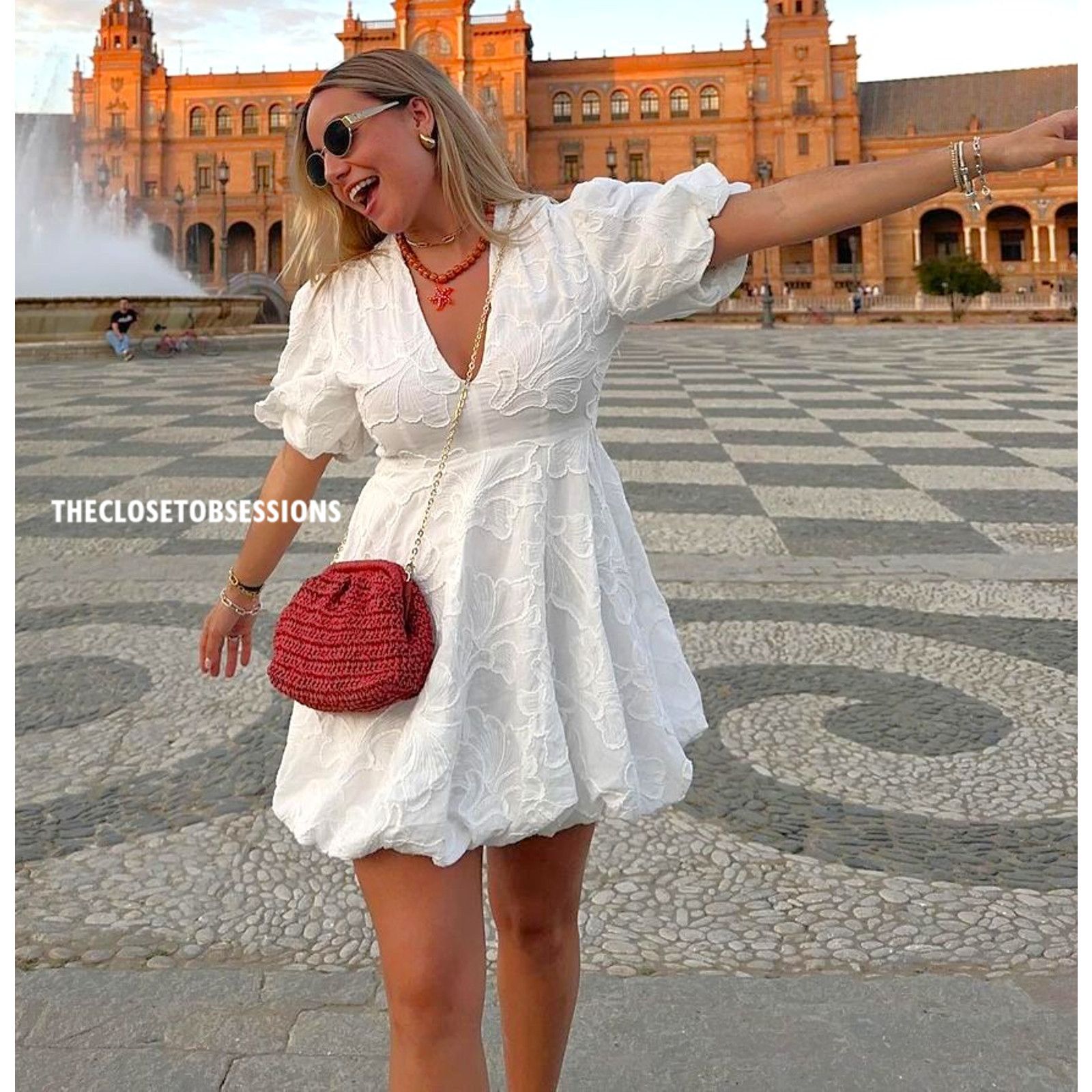 Zara RARE!!! ZARA BLOGGER FAVE!!! Balloon Hem Mini Dress NWT Size L / US 10 / IT 46 - 10 Thumbnail