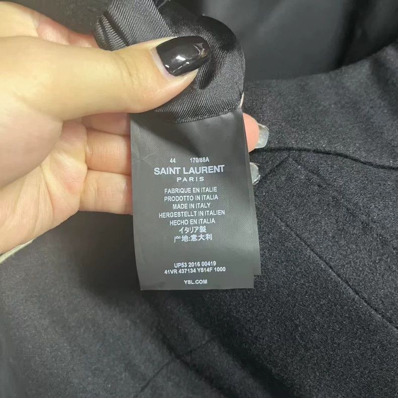 Saint Laurent Paris Saint Laurent Classic Black Tailored Jacket-2506 Size US M / EU 48-50 / 2 - 3 Thumbnail