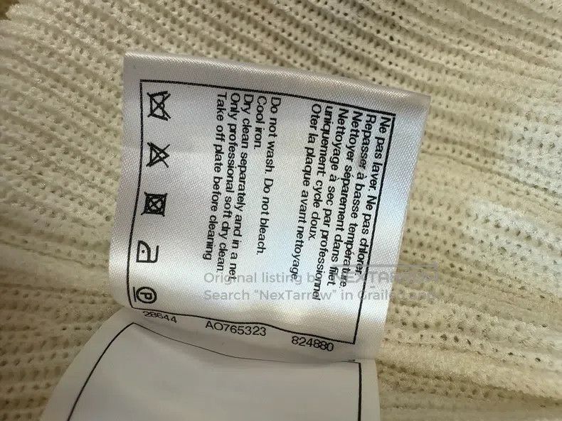 Chanel Chanel White knitted pleated skirt Size 42" / US 20 - 7 Thumbnail