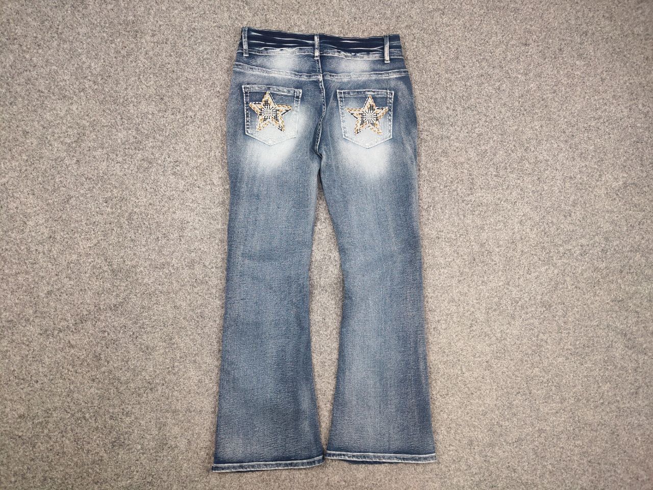 Japanese Brand Vintage Japan hysteric glamour Style Star Logo Flared Jeans Size 32" / US 10 / IT 46 - 10 Thumbnail