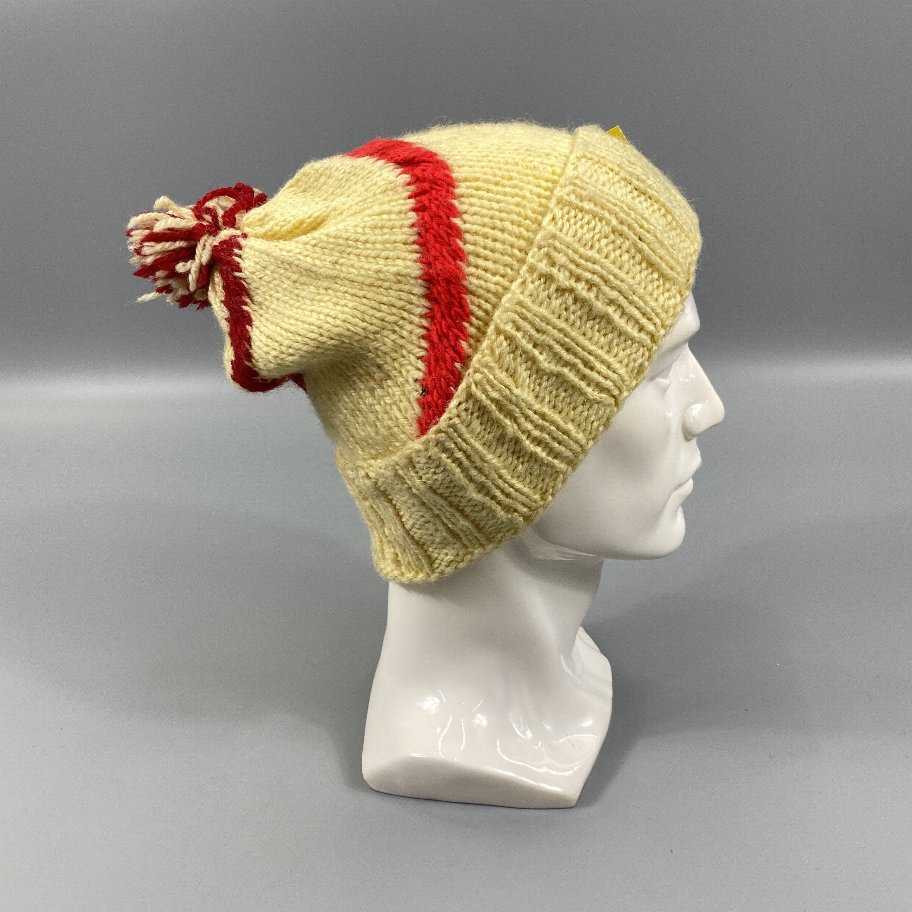 Japanese Brand Knit Snow Cap Beanie Hats Pom Pom -BN1172 Size ONE SIZE - 4 Thumbnail