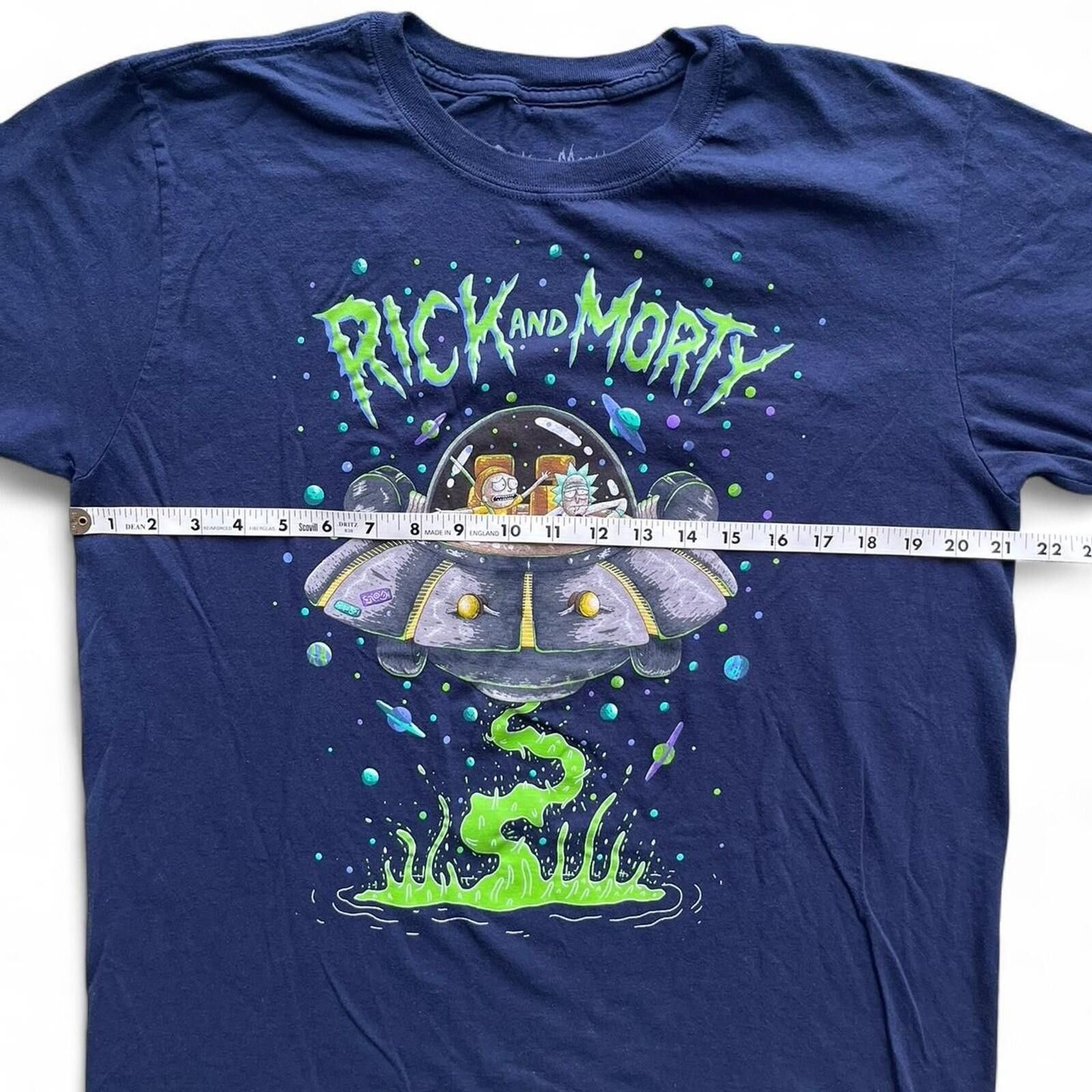 Other 2019 Rick & Morty UFO Space Alien Acid Graphic Shirt Size L Size US M / EU 48-50 / 2 - 4 Thumbnail