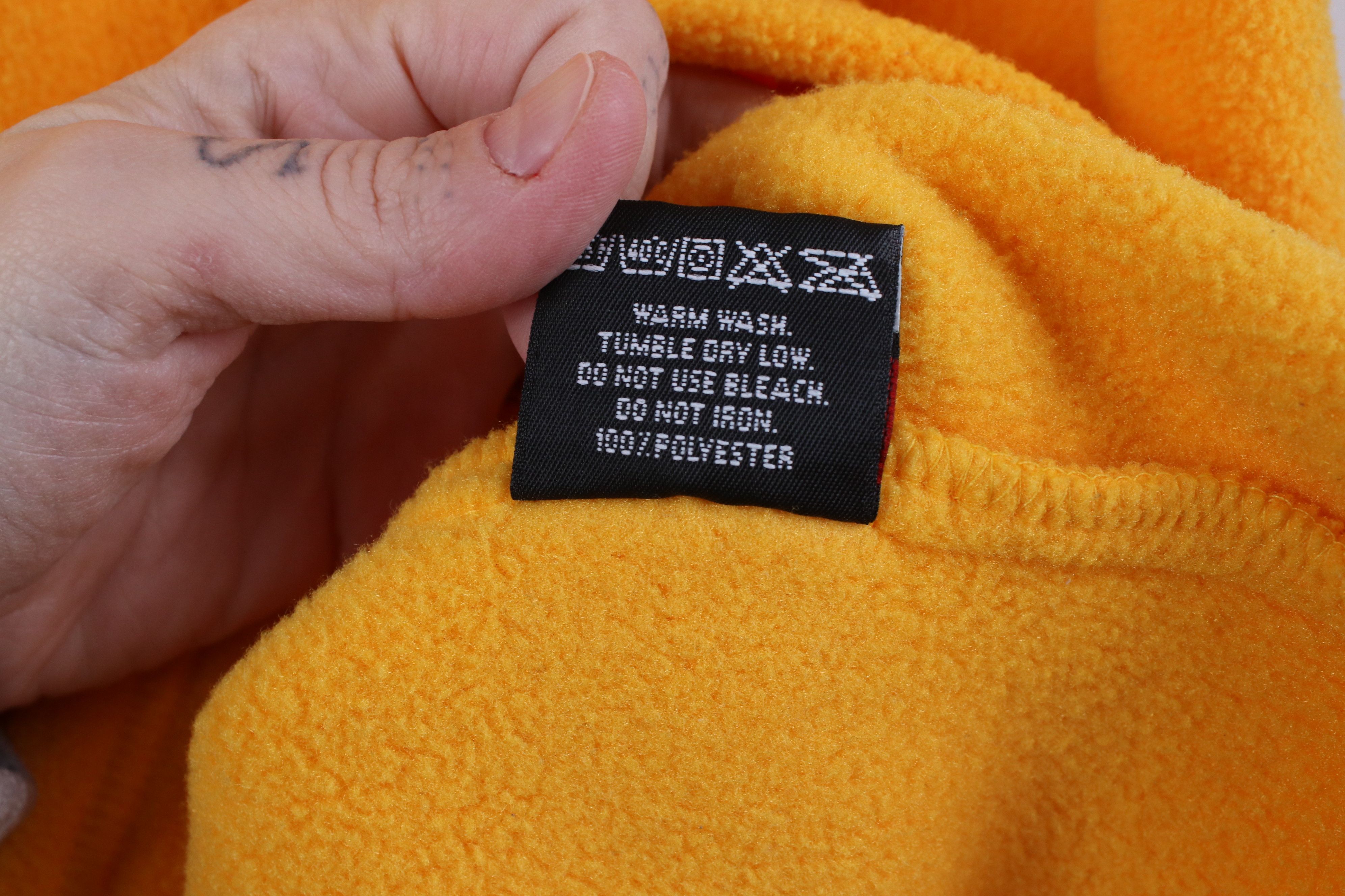 Vintage Vintage 90s Streetwear Fleece V-Neck Sweater Yellow USA Size US S / EU 44-46 / 1 - 8 Thumbnail