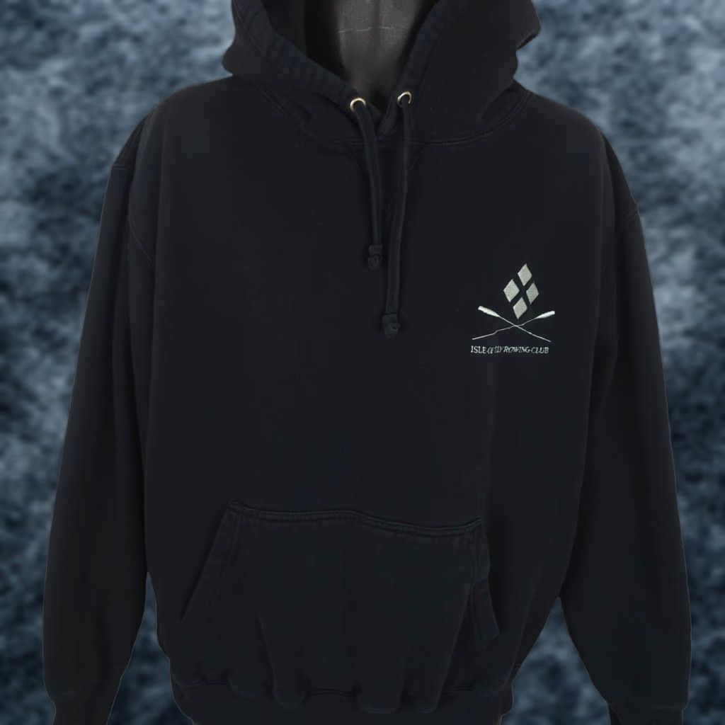 Vintage VINTAGE Isle Of Ely Rowing Club Sweatshirt Hoodie Mens XL Black IOERC UK Crew Size US XL / EU 56 / 4 - 1 Thumbnail
