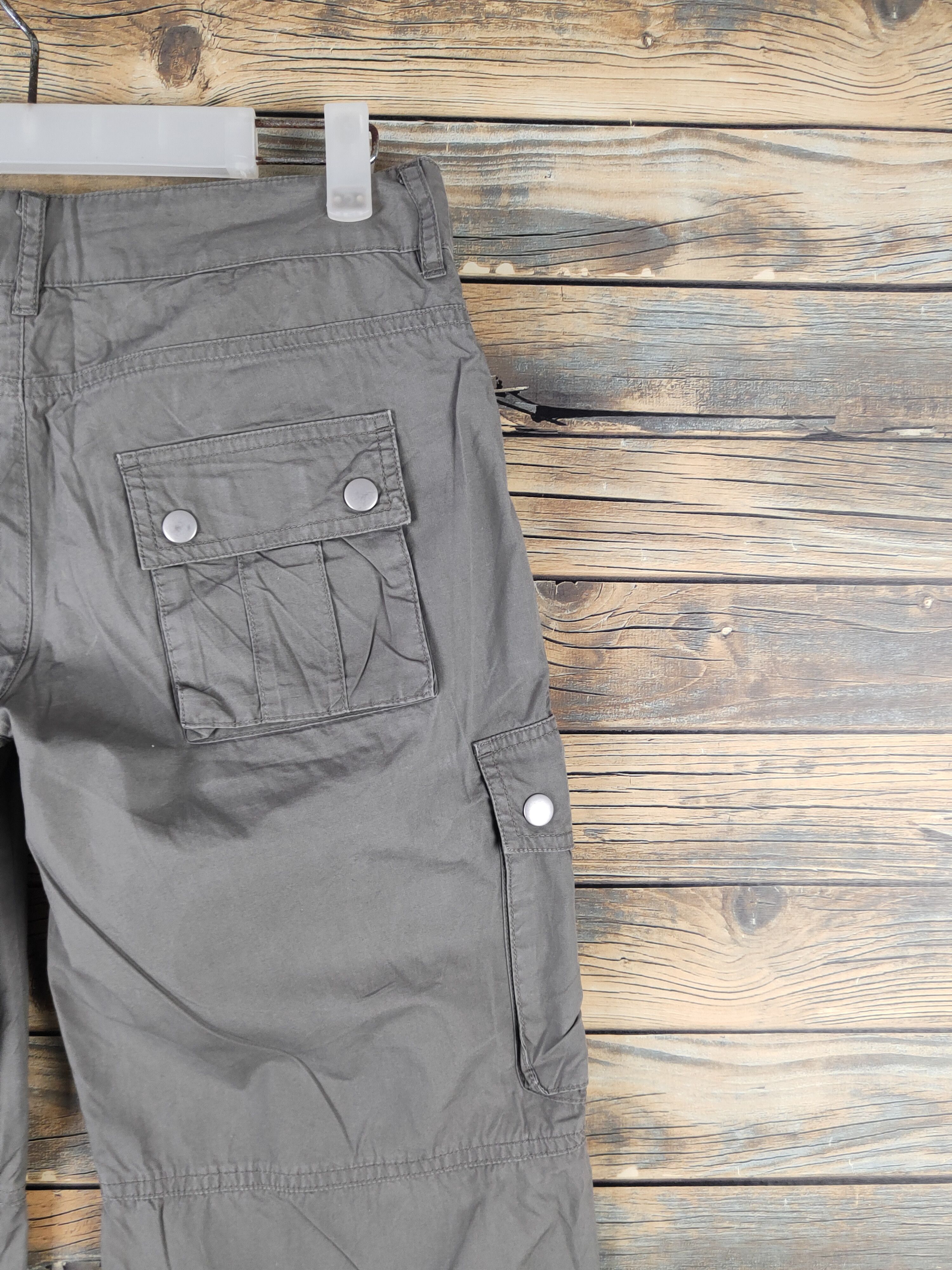 Japanese Brand DL Olive des Olive Olive Multipocket Cargo Pants #2362 Size 30" / US 8 / IT 44 - 10 Thumbnail