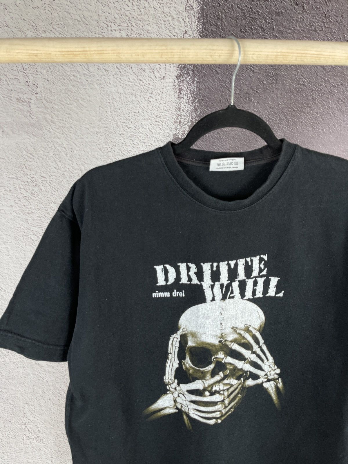 Band Tees Dritte Wahl vintage skull y2k 90s made in Poland tee shirt Size US XL / EU 56 / 4 - 3 Thumbnail