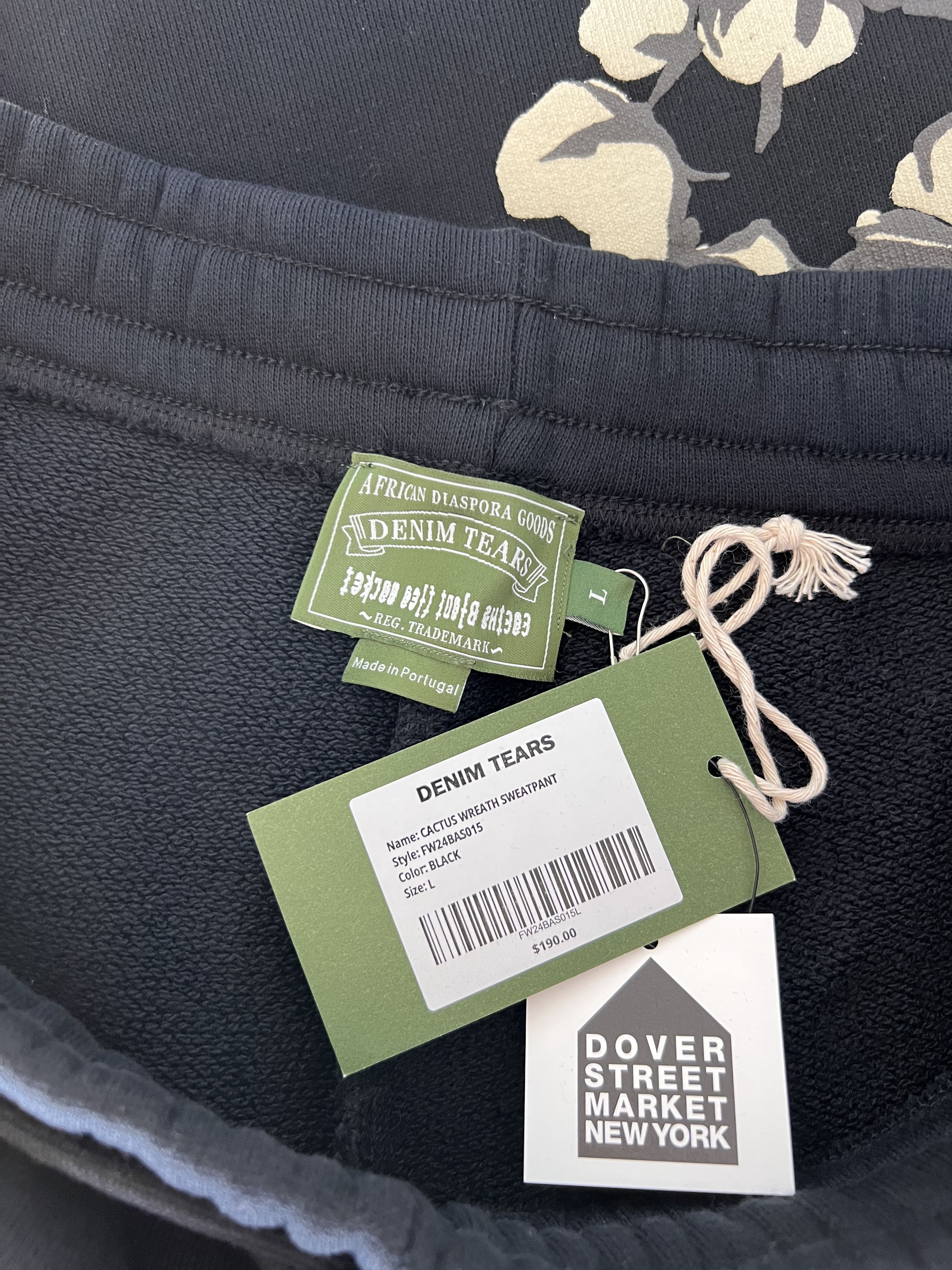 Cactus Plant Flea Market × DENIM TEARS CPFM Denim Tears Cotton Wreath Sweatsuit in Black Size US L / EU 52-54 / 3 - 12 Thumbnail