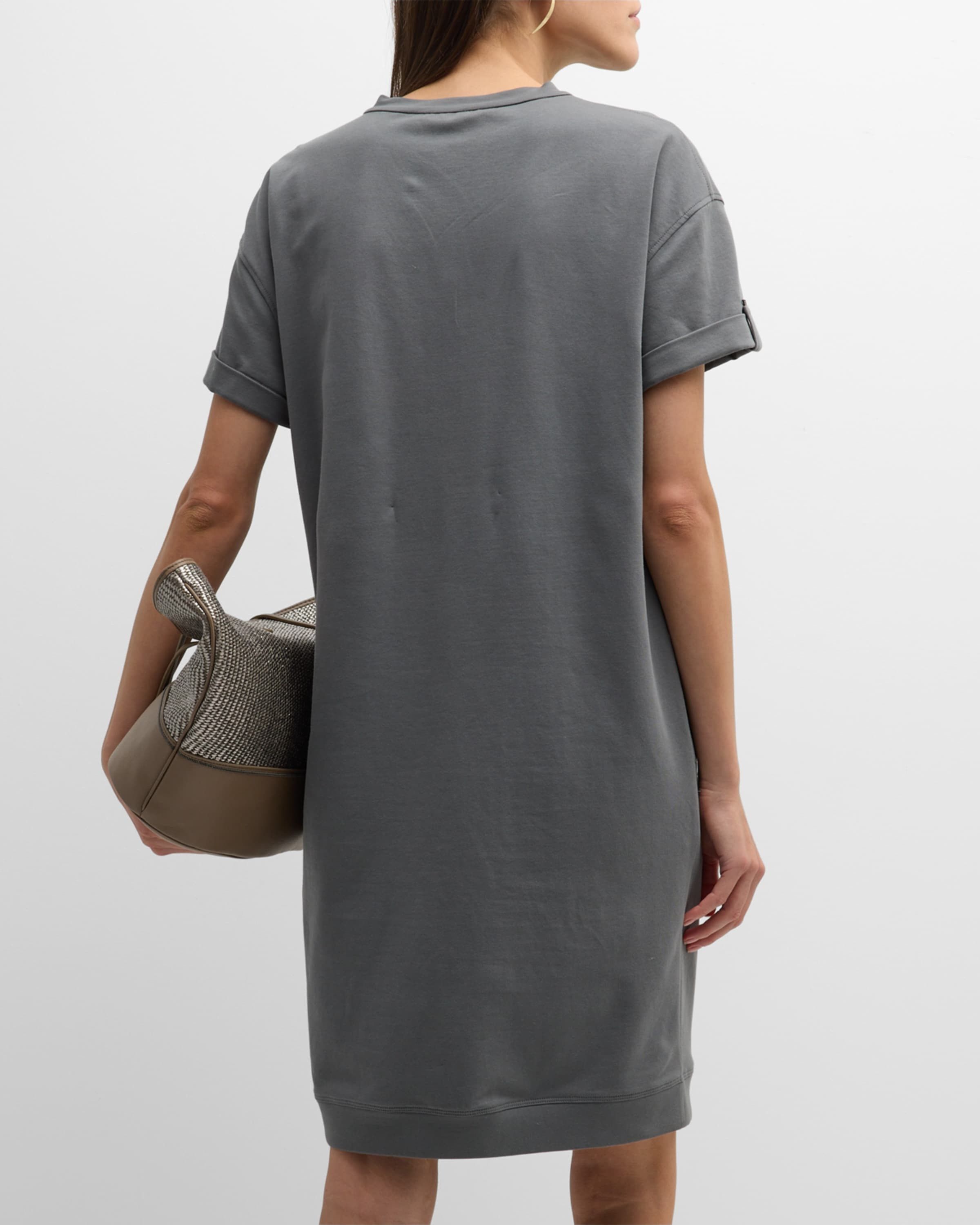 Brunello Cucinelli o1w1db10825 Dress in Charcoal/Grey Size M / US 6-8 / IT 42-44 - 4 Thumbnail