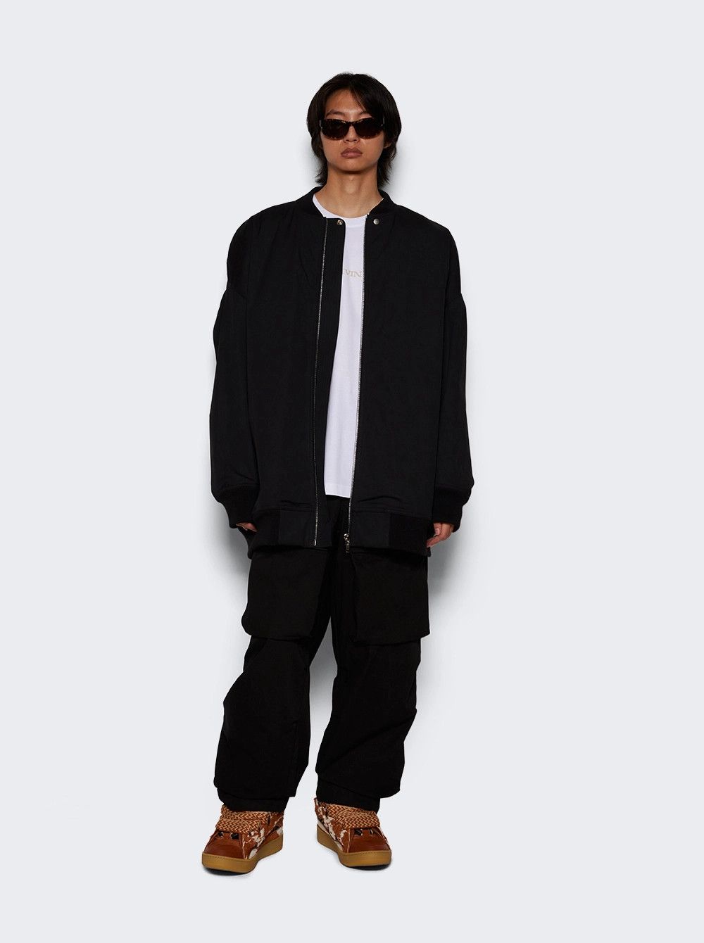 Rick Owens o1mle0226 Porterville Jumbo Peter Flight Jacket in Black Size US XL / EU 56 / 4 - 2 Thumbnail