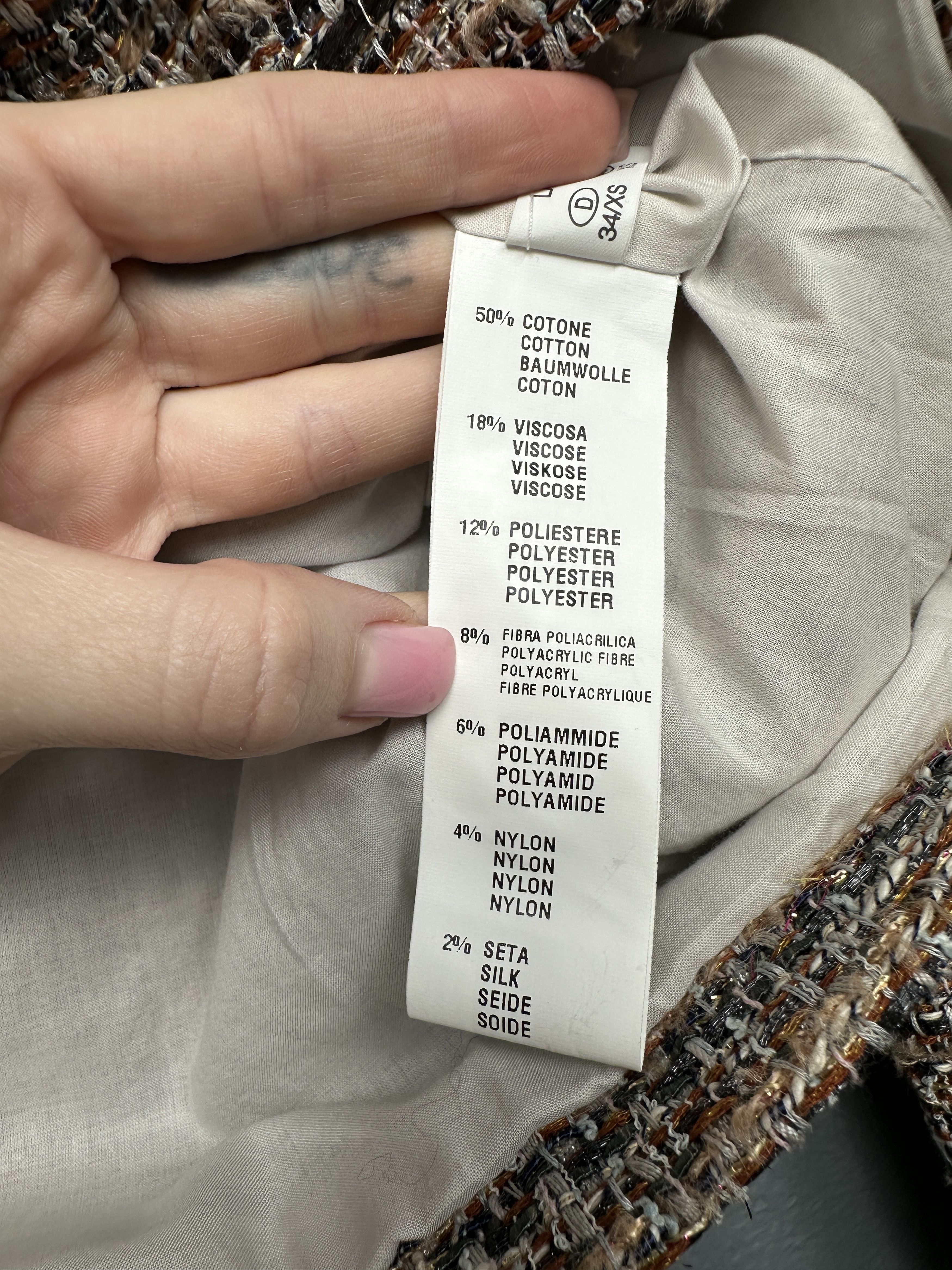 Designer Fabiana Filippi Womens Knit Jacket Size S / US 4 / IT 40 - 6 Thumbnail