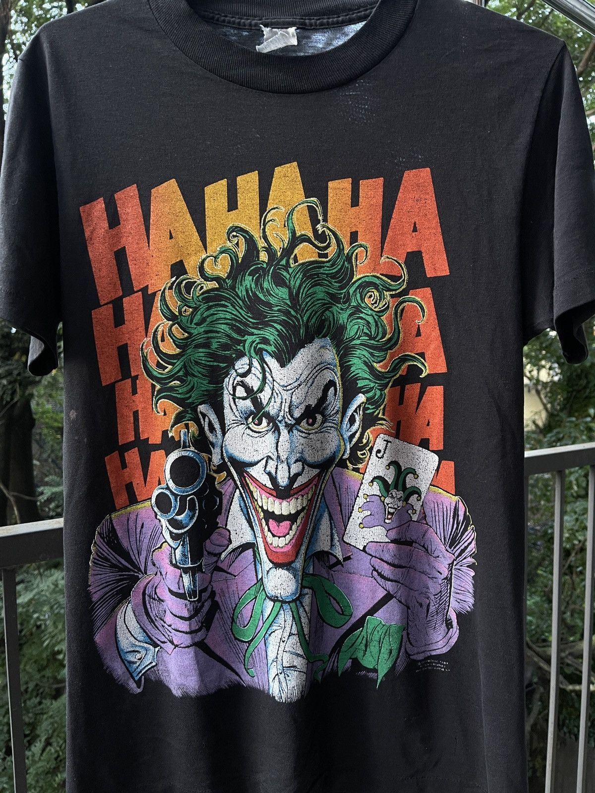 Vintage 80s Joker Shirt Thrashed Faded Distressed ERD Grunge Size US M / EU 48-50 / 2 - 4 Thumbnail