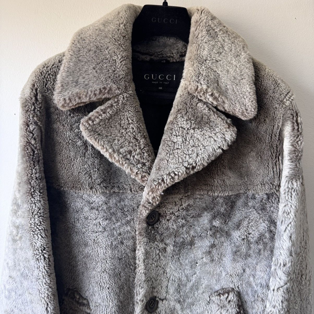 Gucci Gucci Tom Ford FW1996 Oversized Heavy Shearling Leather Coat Size US M / EU 48-50 / 2 - 3 Thumbnail