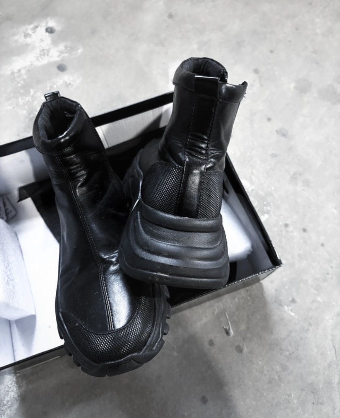 semanticdesign Semantic Design Leather Boots Size US 8 / EU 41 - 4 Thumbnail
