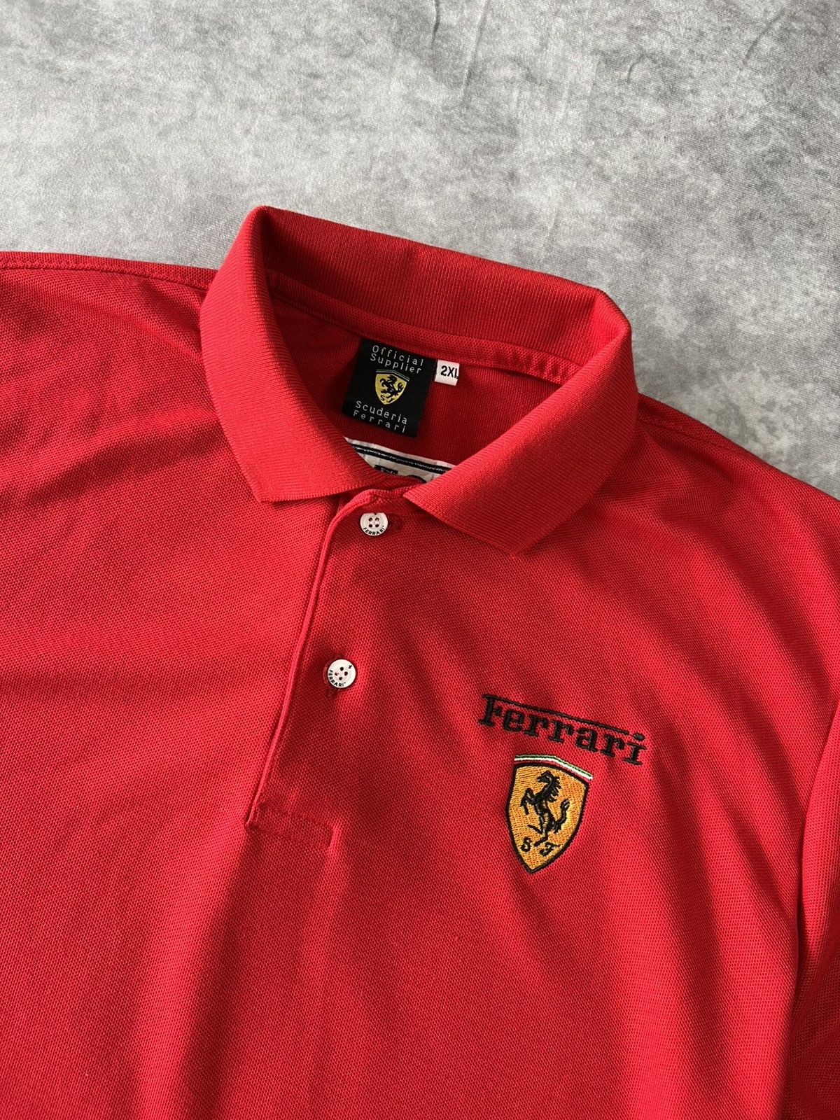 Ferrari Ferrari Team Big Logo Polo Shirt XXL Size F1 Size US XXL / EU 58 / 5 - 3 Thumbnail