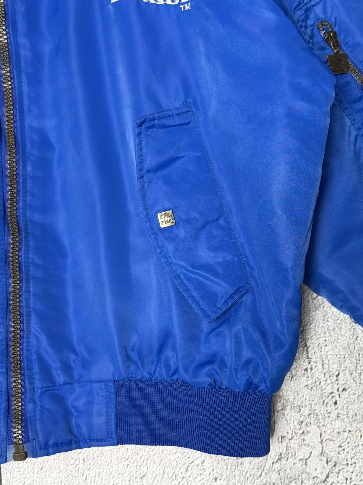 Starter Vintage London Monarchs Wolrd League NFL Bomber Jacket Size US L / EU 52-54 / 3 - 12 Thumbnail