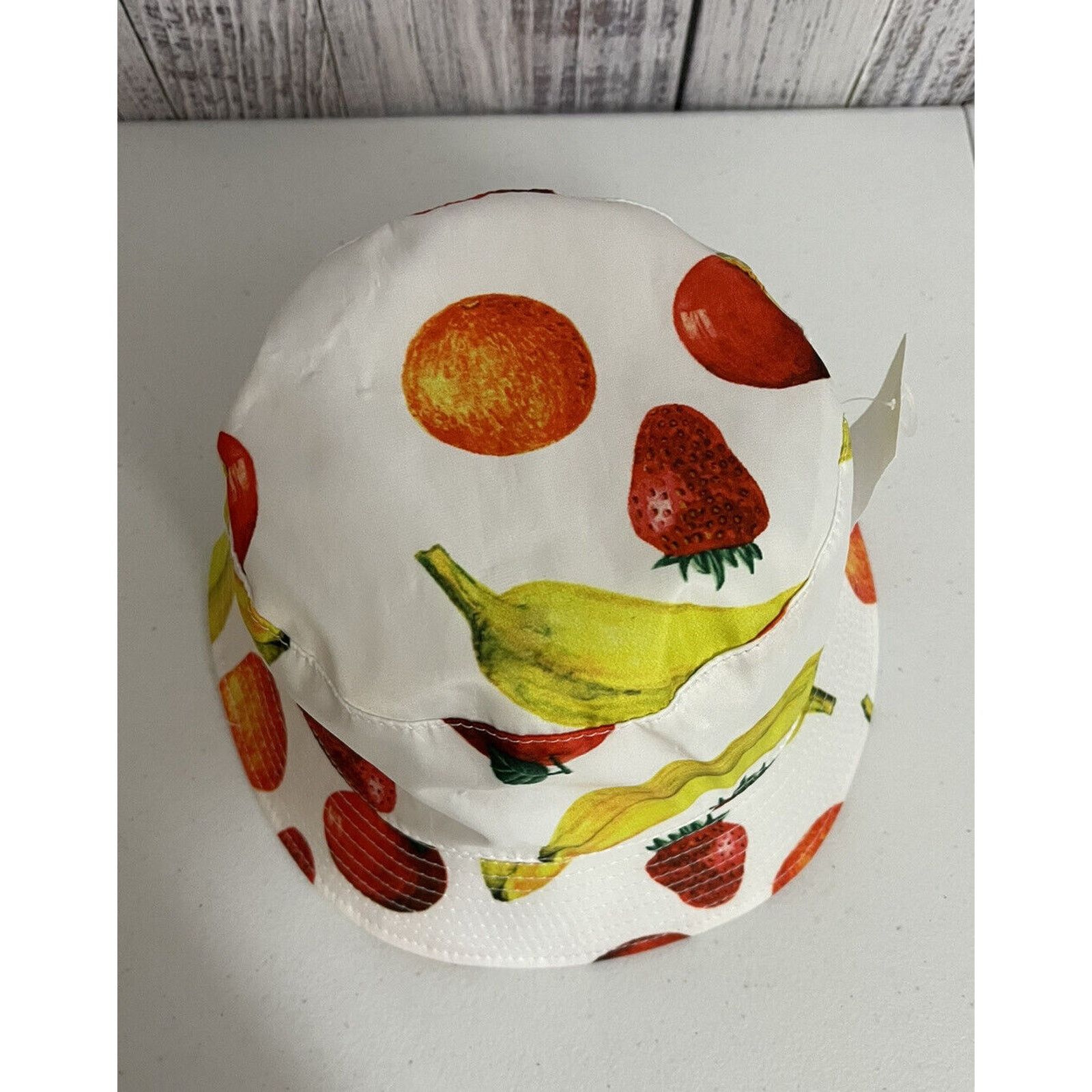 Tillys NWT Petals and Peacocks Bucket Hat Colorful Fruit Size ONE SIZE - 4 Thumbnail