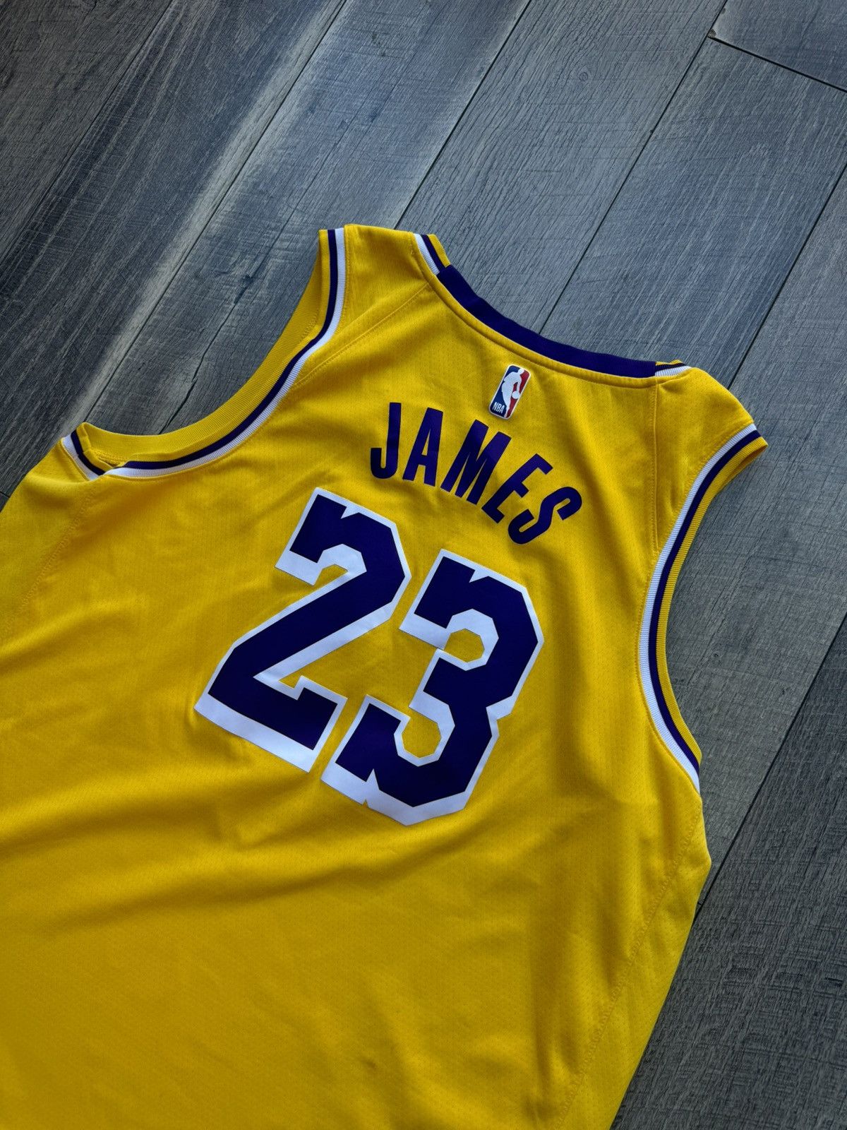 NBA × Nike Nike LeBron James LA Lakers NBA Swingman Jersey - 56 Size US XXL / EU 58 / 5 - 3 Thumbnail