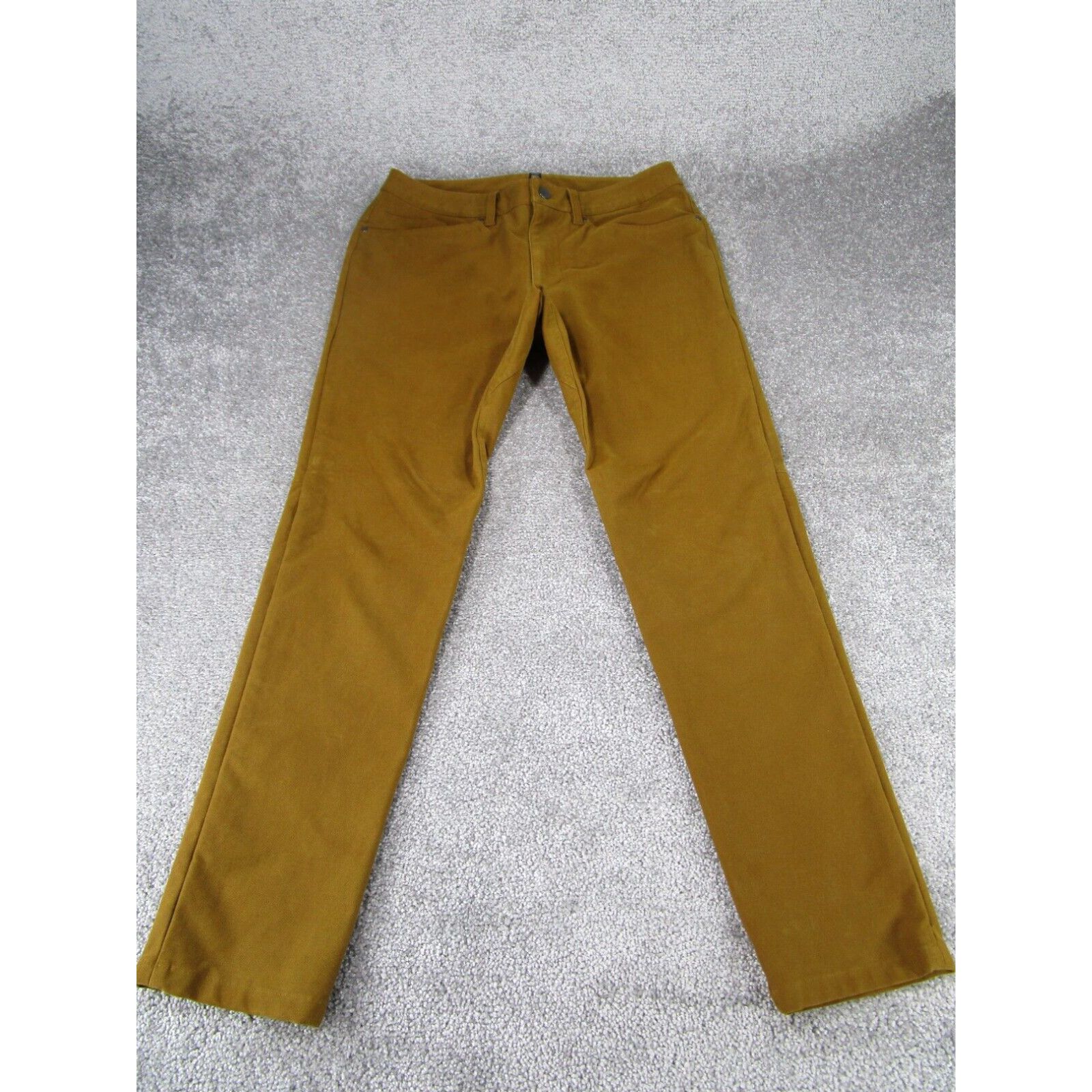 image of Lululemon Pants Mens 32 Abc Slim Brown Stretch Performance Chinos Travel Work in White