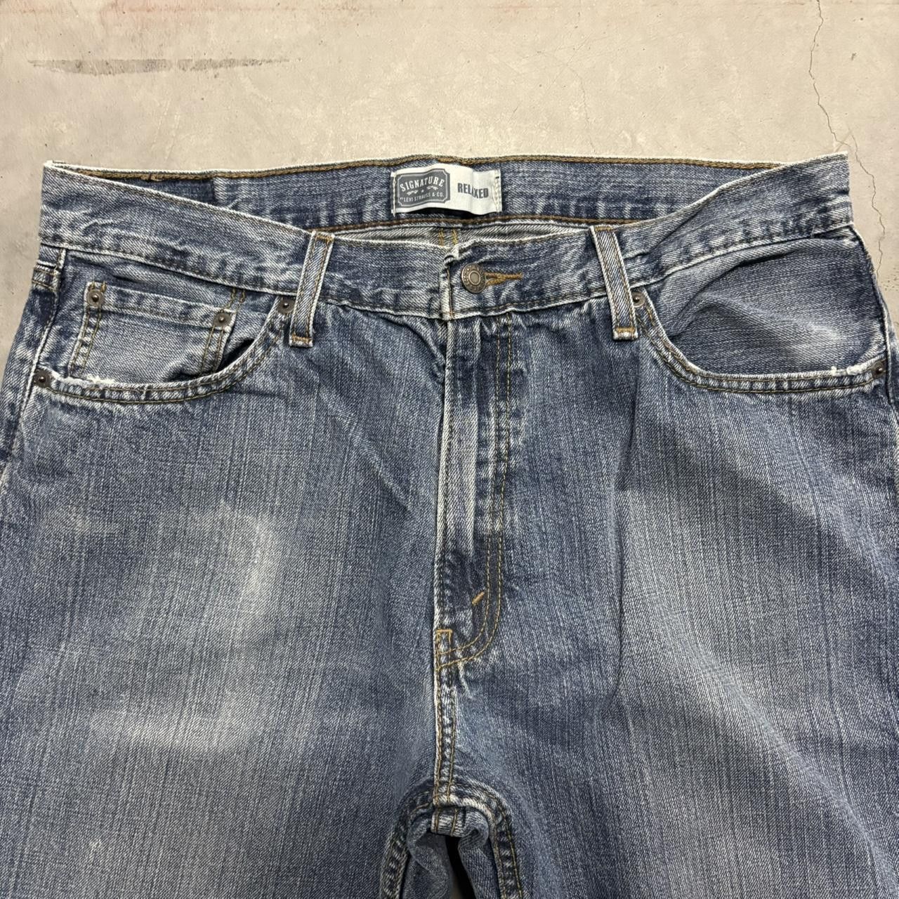 Levi's Crazy Vintage Y2K/2000s Baggy Levis Medium Blue Wash Denim Jeans! Size US 34 / EU 50 - 4 Thumbnail