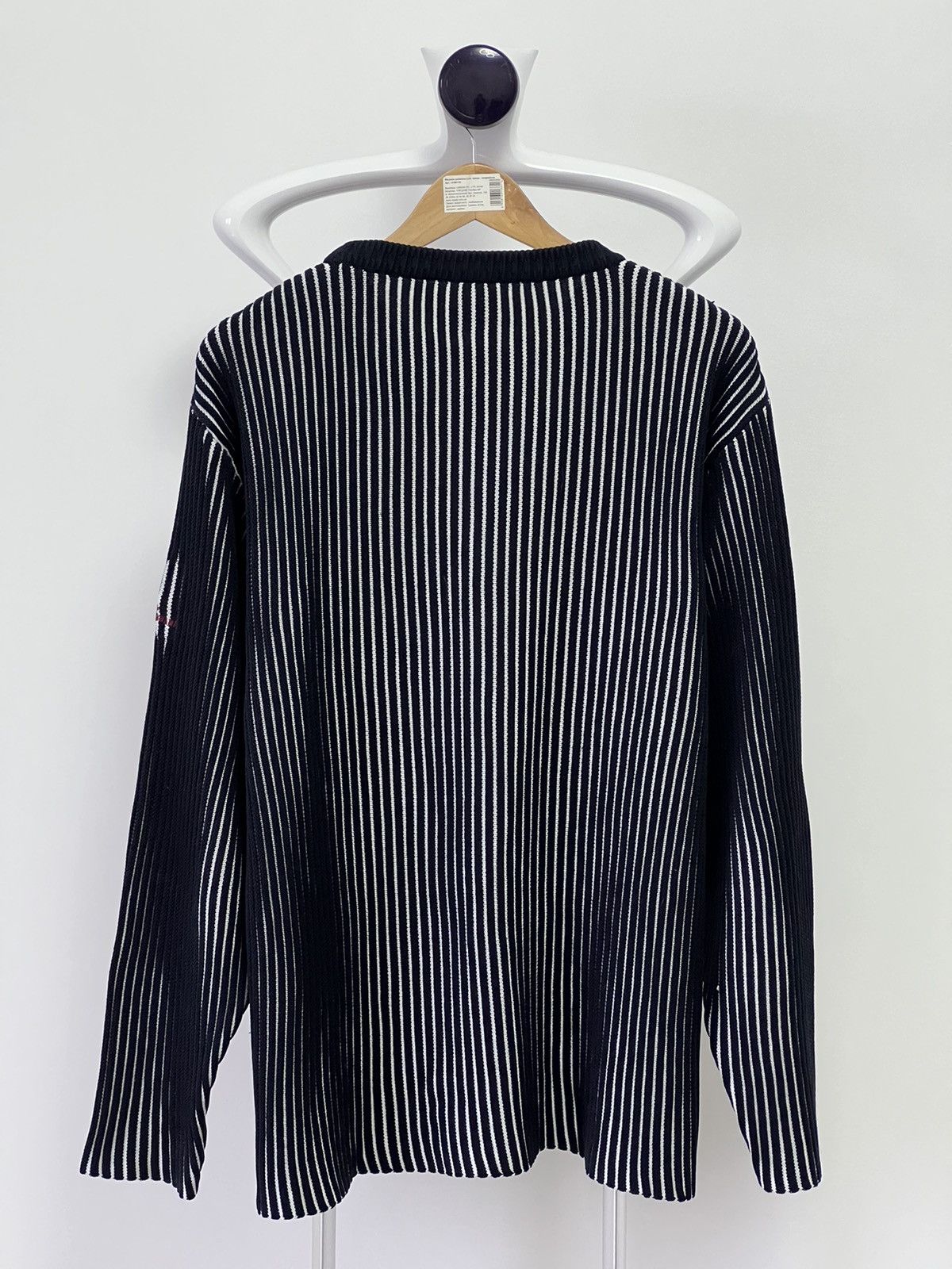 Dolce & Gabbana × Vintage Vintage Dolce Gabbana Striped Knit Sweater Avant Garde 90s Size US XL / EU 56 / 4 - 7 Thumbnail