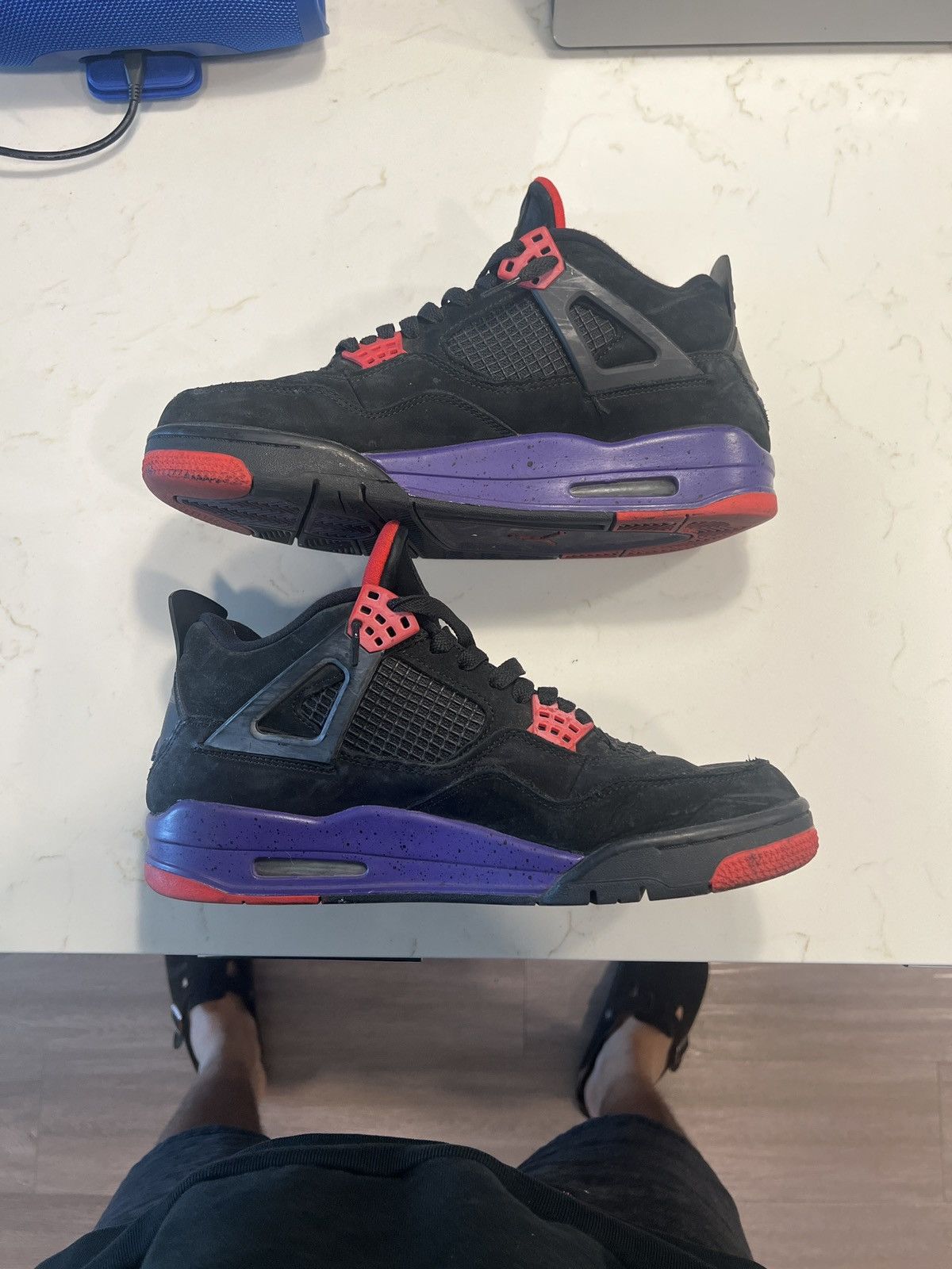 Nike Jordan 4 Retro Raptors (2018) Size US 10 / EU 43 - 2 Thumbnail