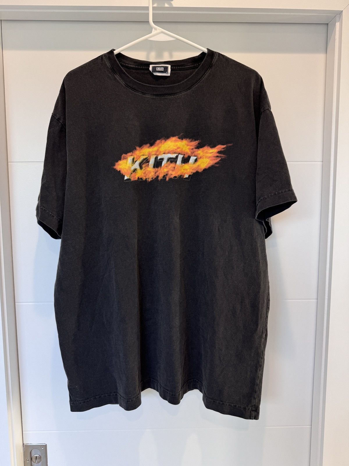 Kith Kith Orbit Flame Black Vintage Tee Size XL Size US XL / EU 56 / 4 - 1 Thumbnail