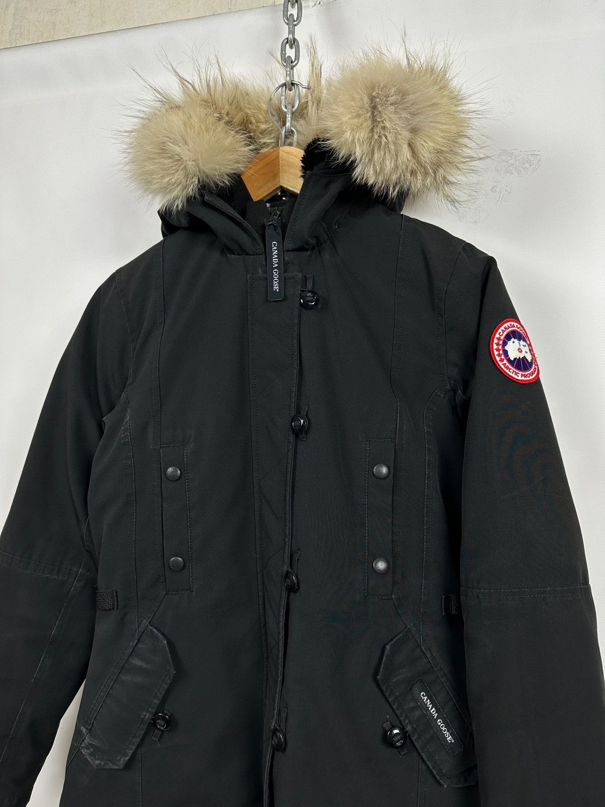 Canada Goose Canada Goose Kensington Black Down Parka Jacket Size XS / US 0-2 / IT 36-38 - 4 Thumbnail