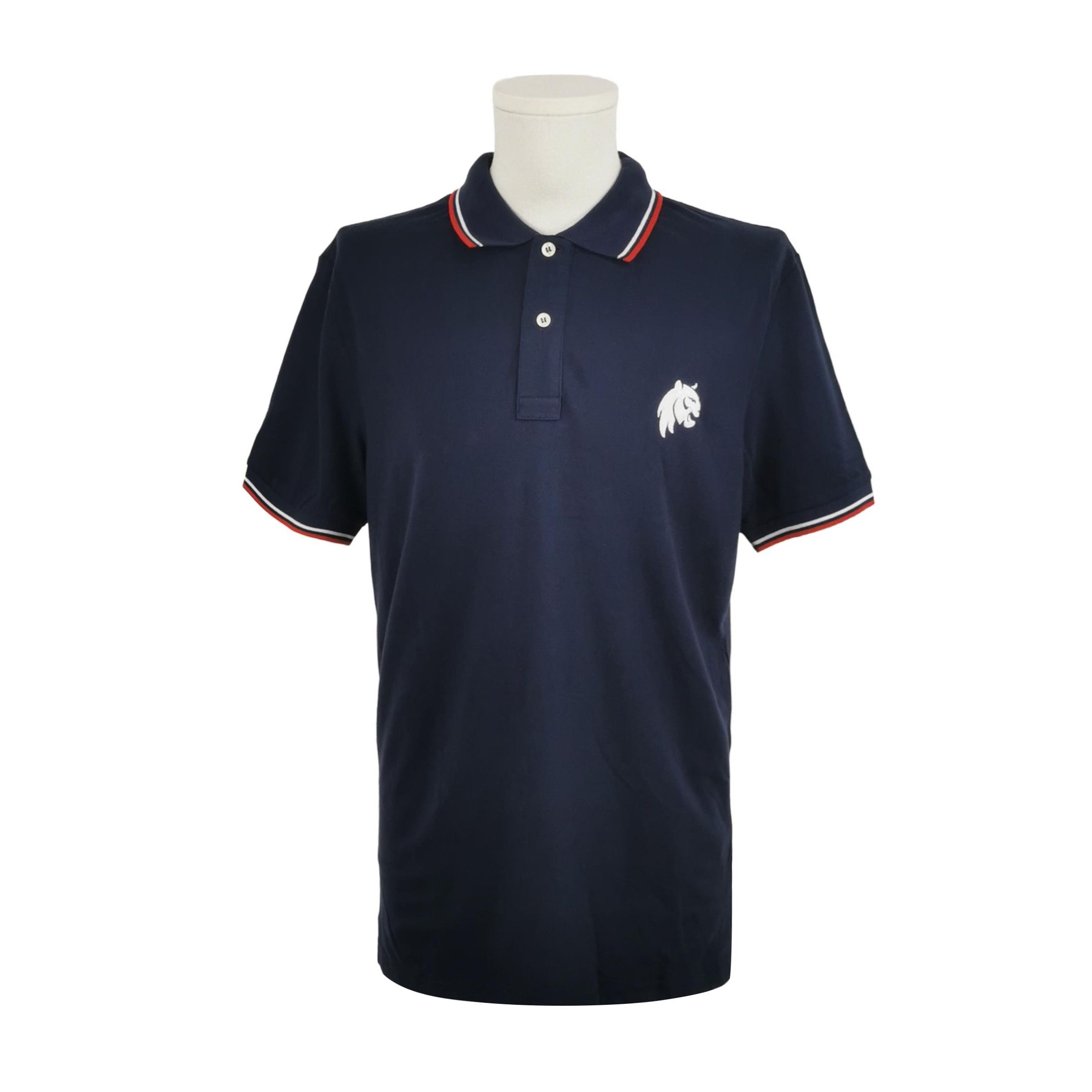 Prada Polo with iconic red rubber logo | Grailed