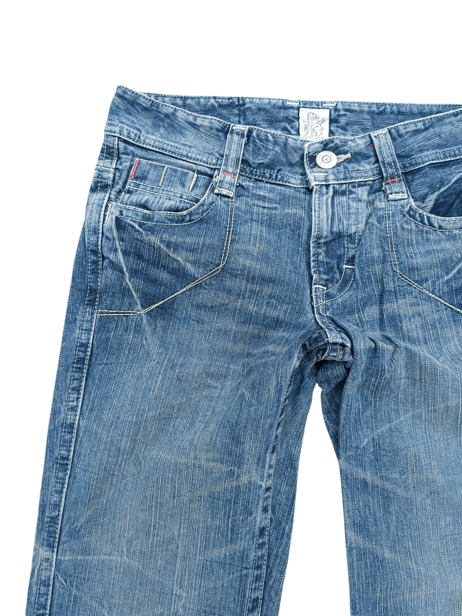 Designer × Japanese Brand FLARED C-Seventeen Bootcut Whiskers Faded Denim Pants Size S Size 30" / US 8 / IT 44 - 17 Thumbnail