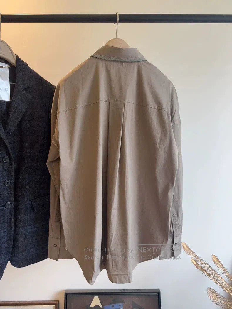 Brunello Cucinelli Brunello Cucinelli Stretch Cotton Shirt. Size US M / EU 48-50 / 2 - 2 Thumbnail