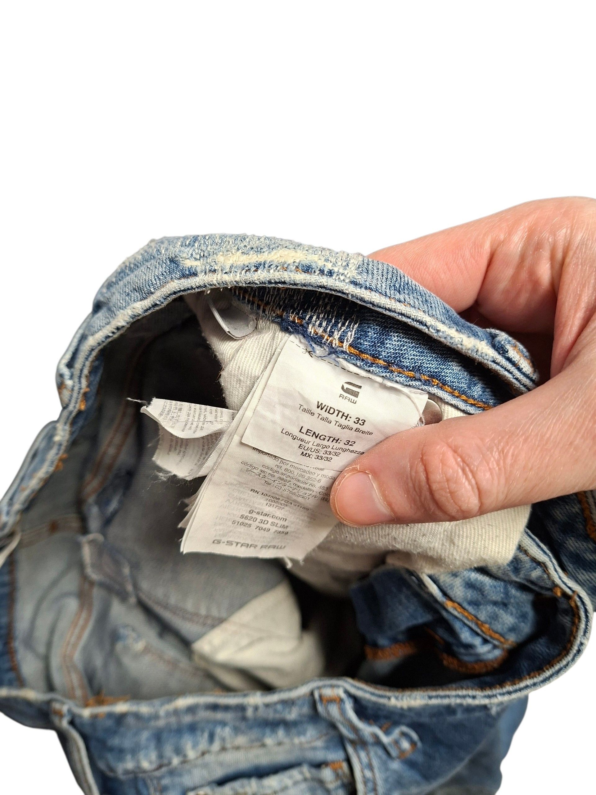 G-Star G STAR RAW DISTRESSED AVANT GARDE JEANS DENIM Size US 33 - 4 Thumbnail