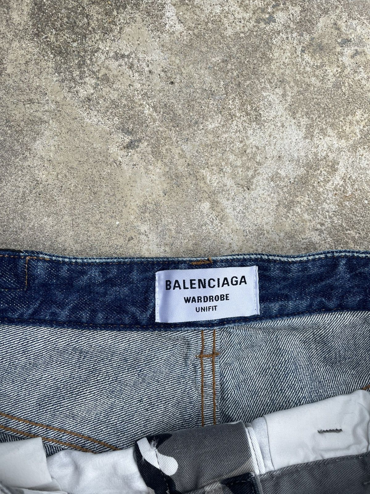 Balenciaga SS24 Sample Hybrid White Camo/Denim Shorts Size US 32 / EU 48 - 7 Thumbnail