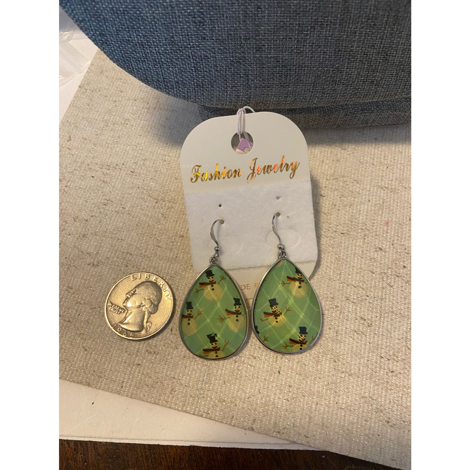 Other snowman earrings teardrop Size ONE SIZE - 2 Thumbnail