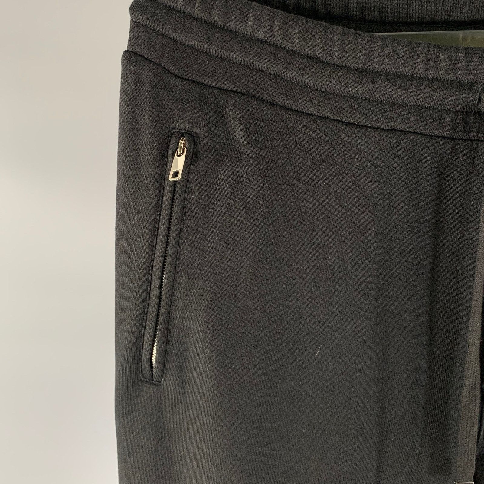 Dolce & Gabbana DOLCE & GABBANA Size 34 Black Cotton Joggers Casual Pants Size US 34 / EU 50 - 4 Thumbnail