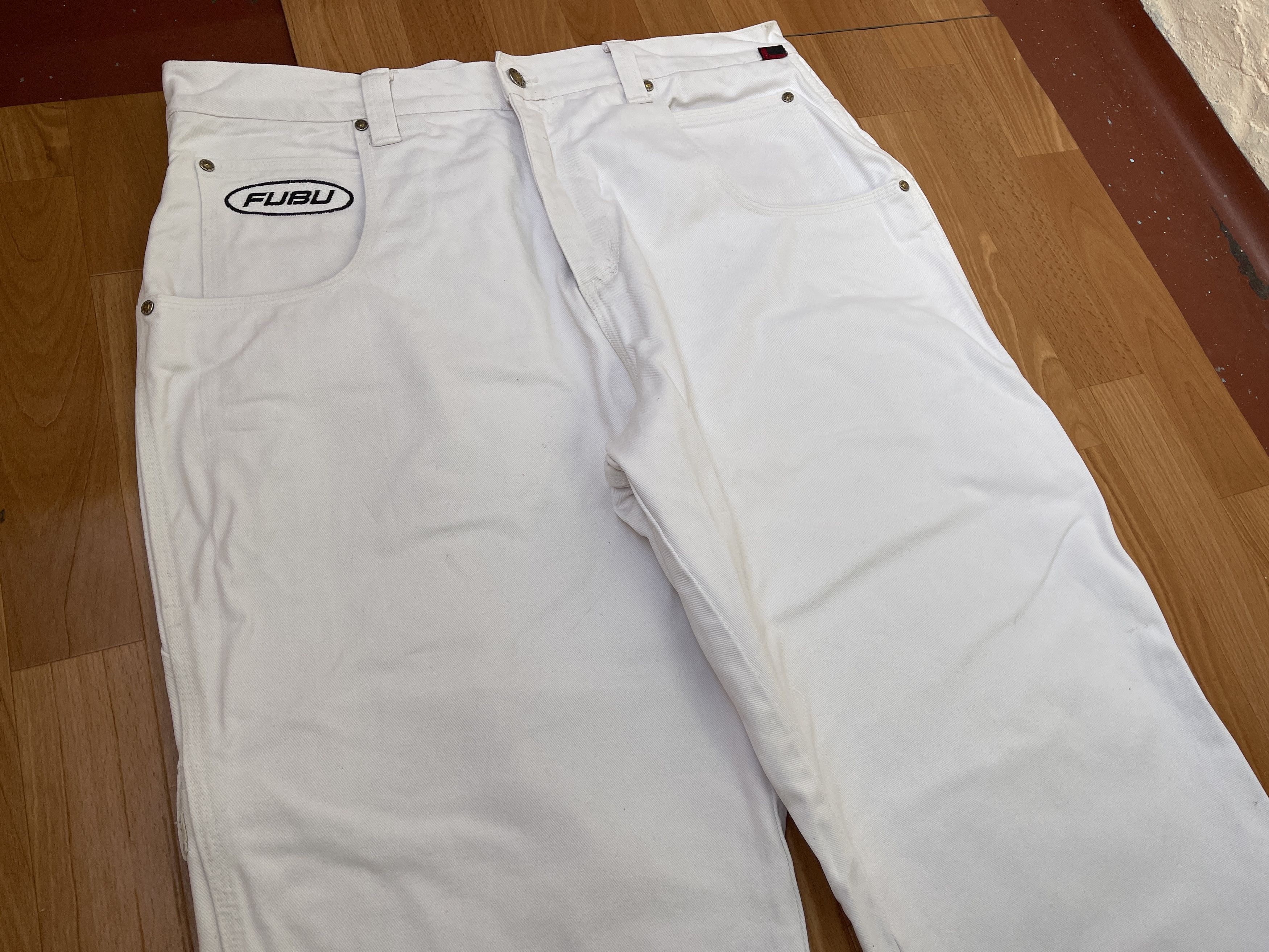 Fubu FUBU jeans, vintage baggy jeans, 90s hip hop skater Y2K 38 Size US 38 / EU 54 - 12 Thumbnail
