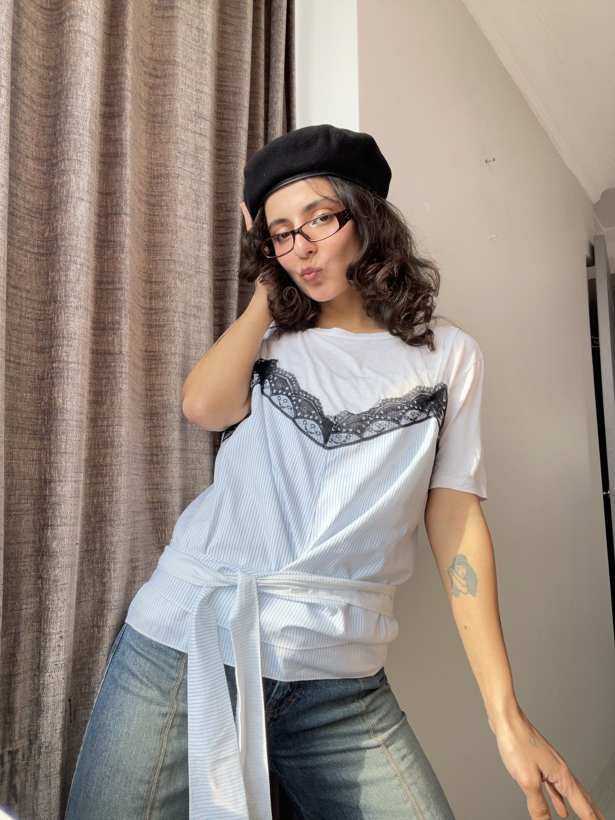 Vintage Italian Maia Hemera blouse Size M / US 6-8 / IT 42-44 - 2 Thumbnail
