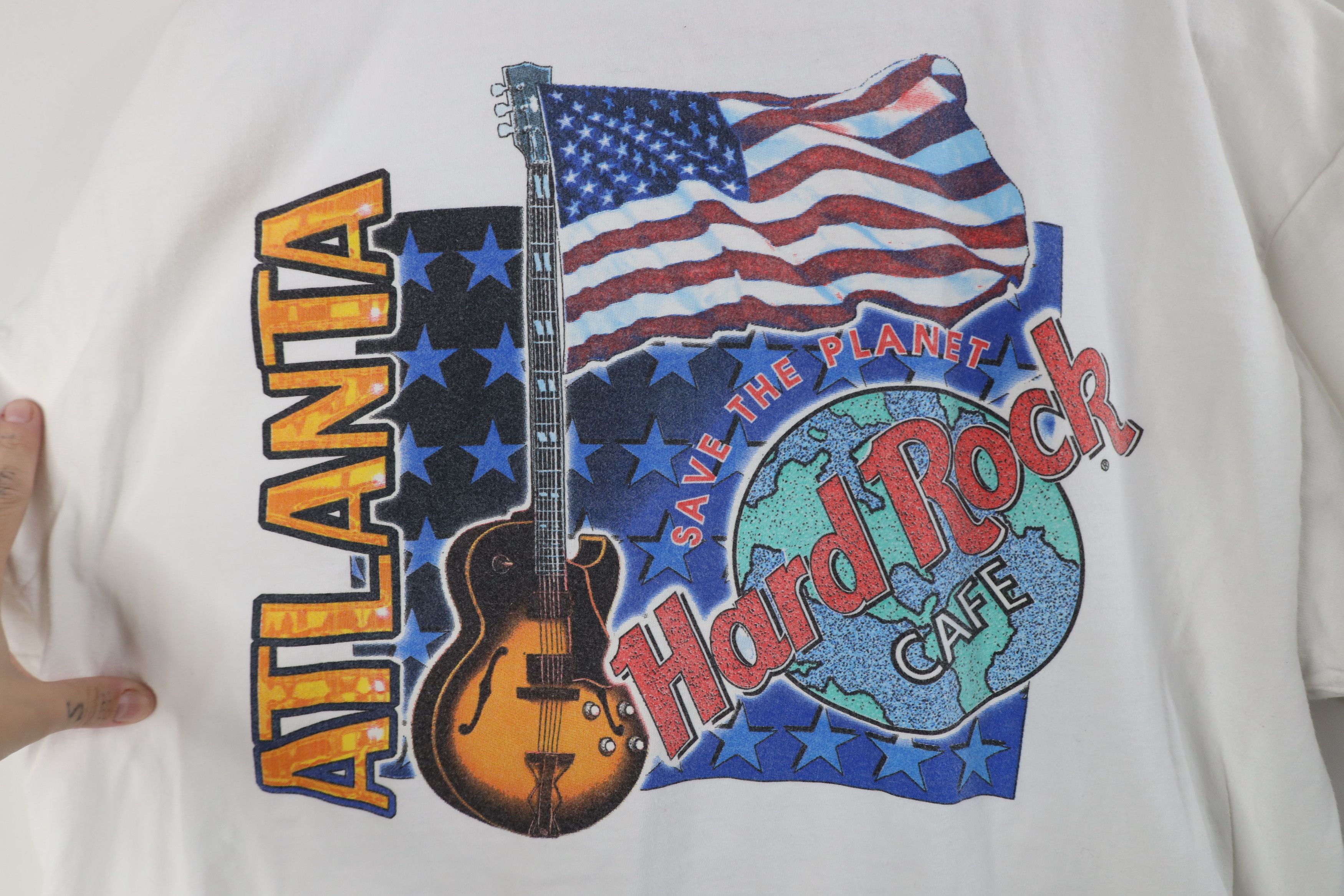 Hard Rock Cafe Vintage 90s Hard Rock Cafe Atlanta Short Sleeve T-Shirt USA Size US L / EU 52-54 / 3 - 9 Thumbnail