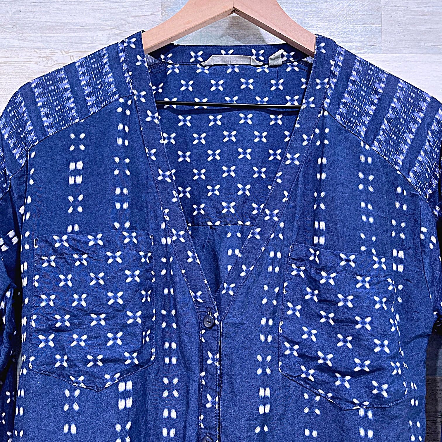 Athleta ATHLETA Swim Ikat Kaftan Cover Up Blue Womens XS Size XS / US 0-2 / IT 36-38 - 2 Thumbnail